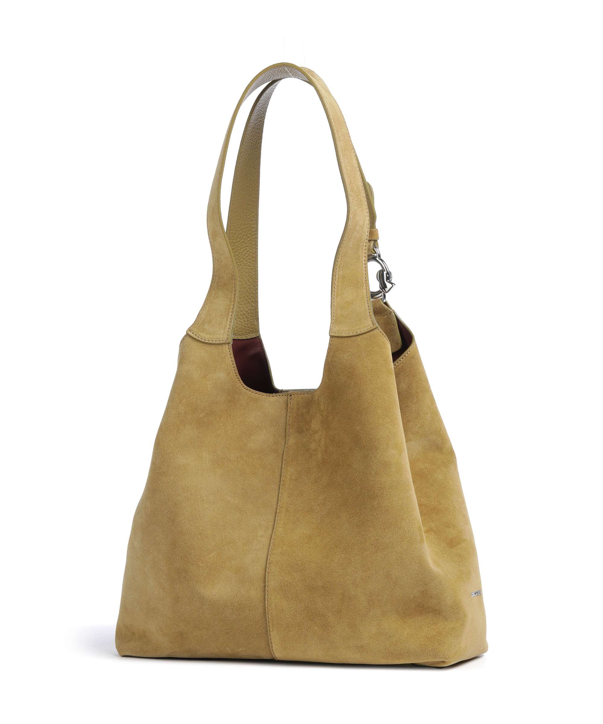 Coccinelle C-Easy Suede Hobo bag seagrass - Image 4