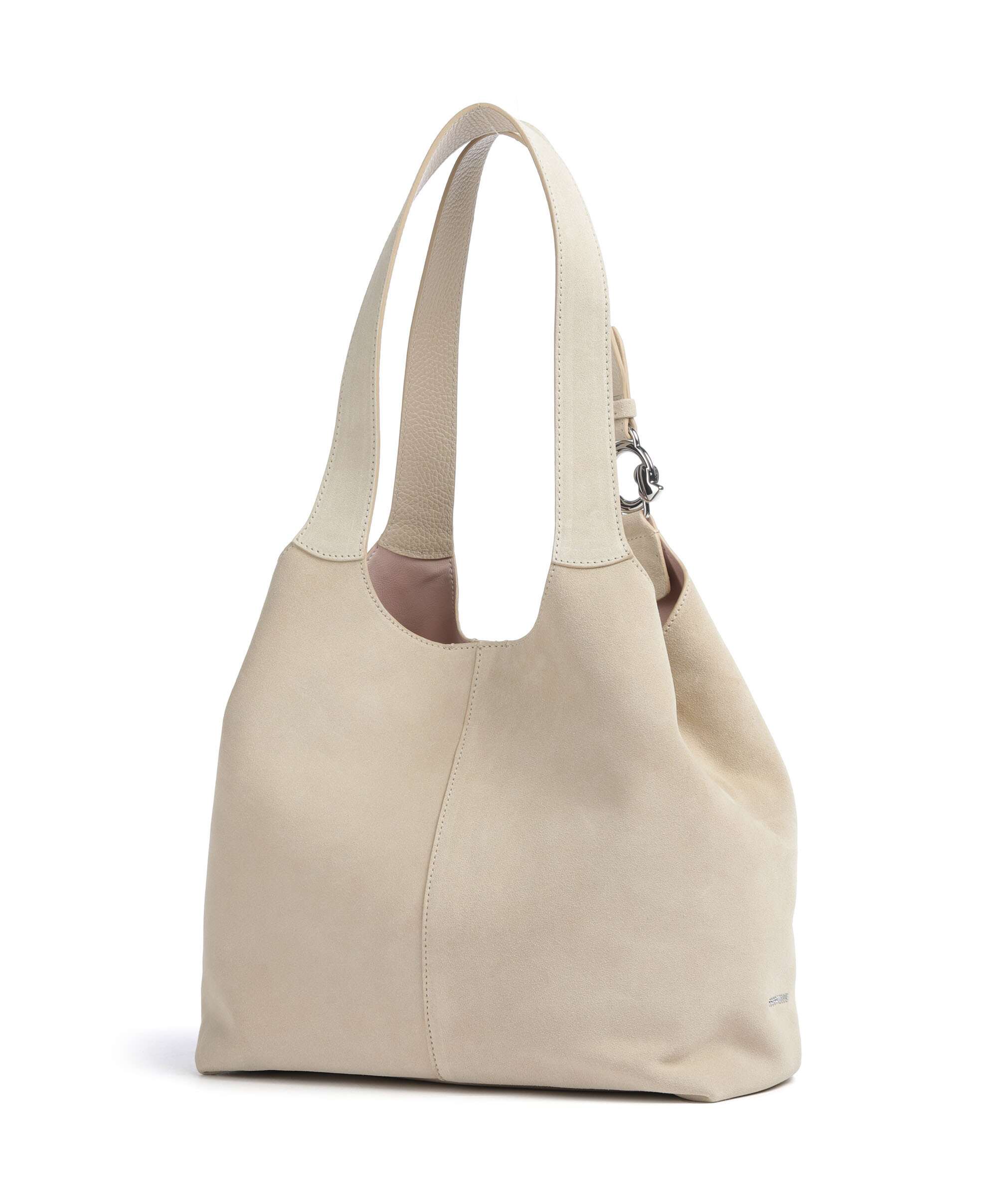 Coccinelle C-Easy Suede Hobo bag sandshell - Image 4