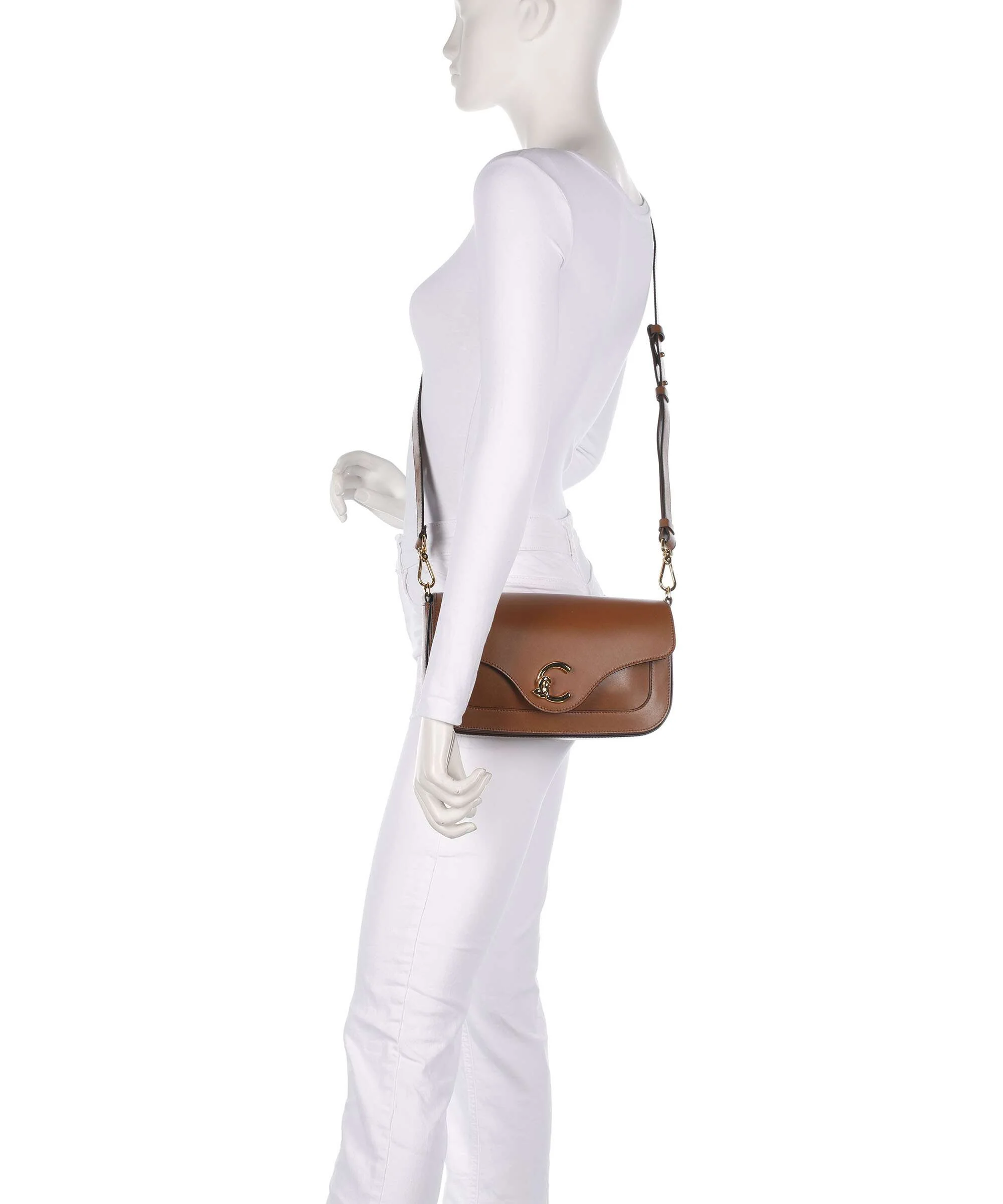 Coccinelle C-Me Crossbody bag cognac - Image 3