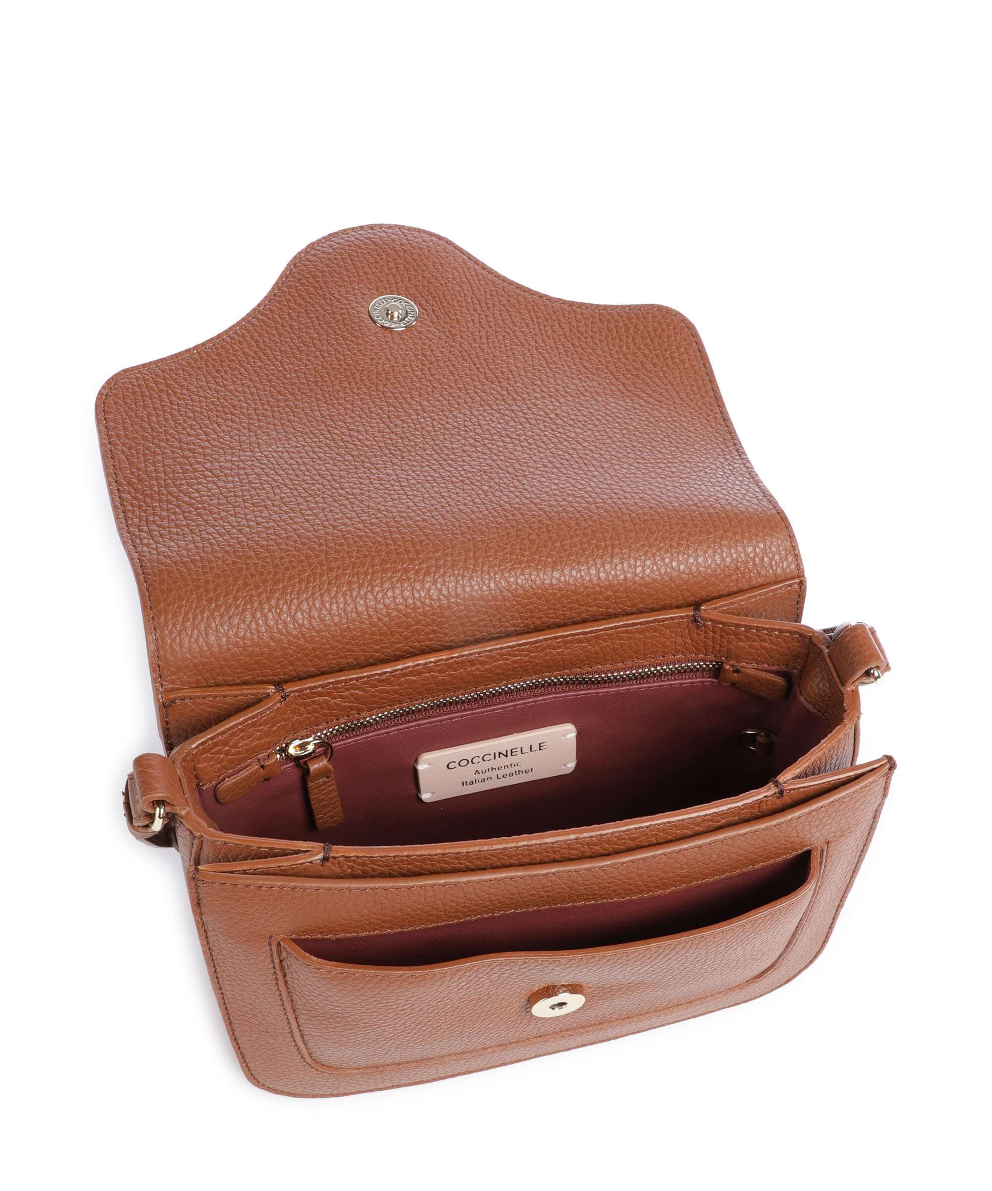 Coccinelle C-Me Crossbody bag cognac - Image 6