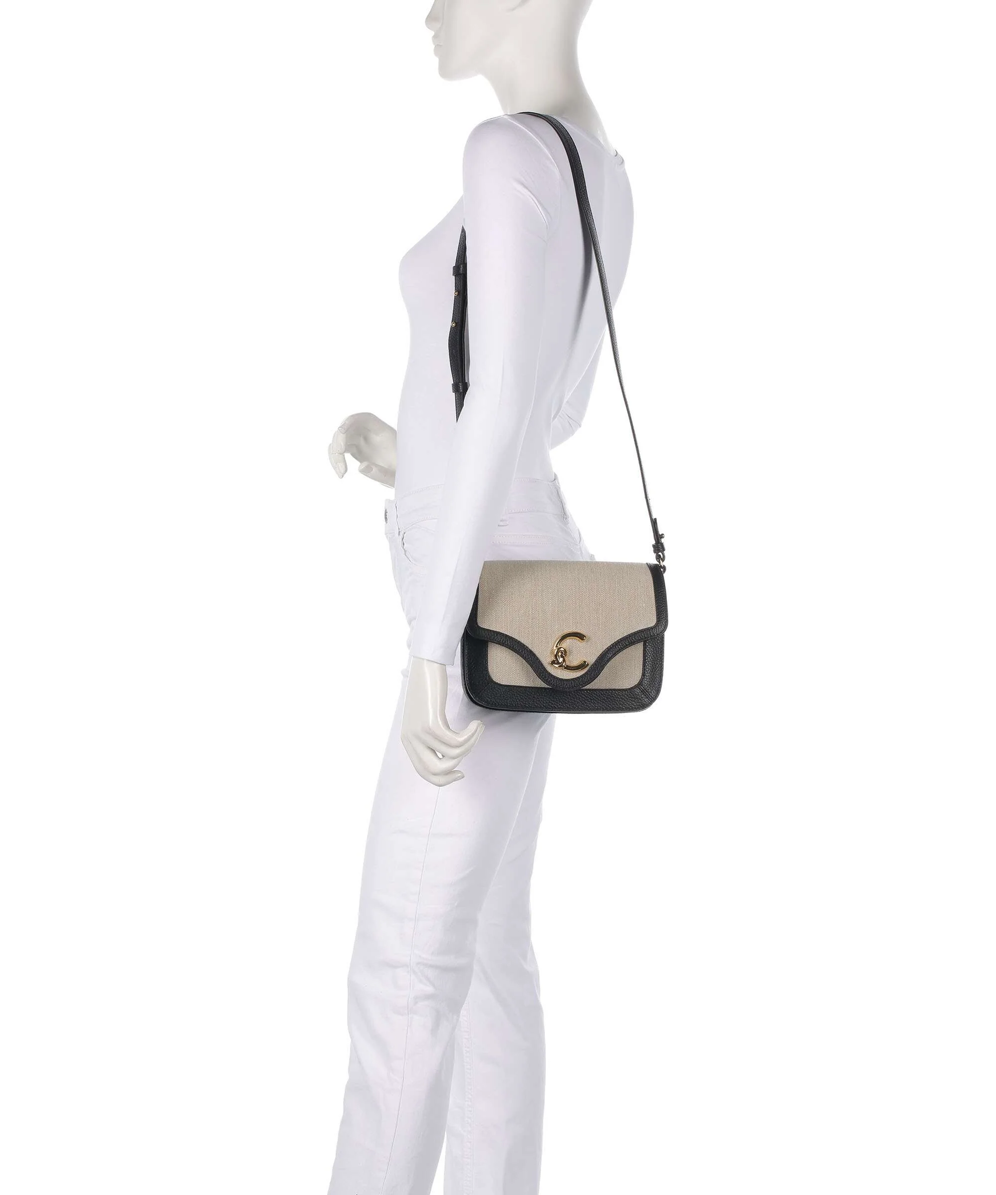 Coccinelle C-Me Crossbody bag natural/noir - Image 3