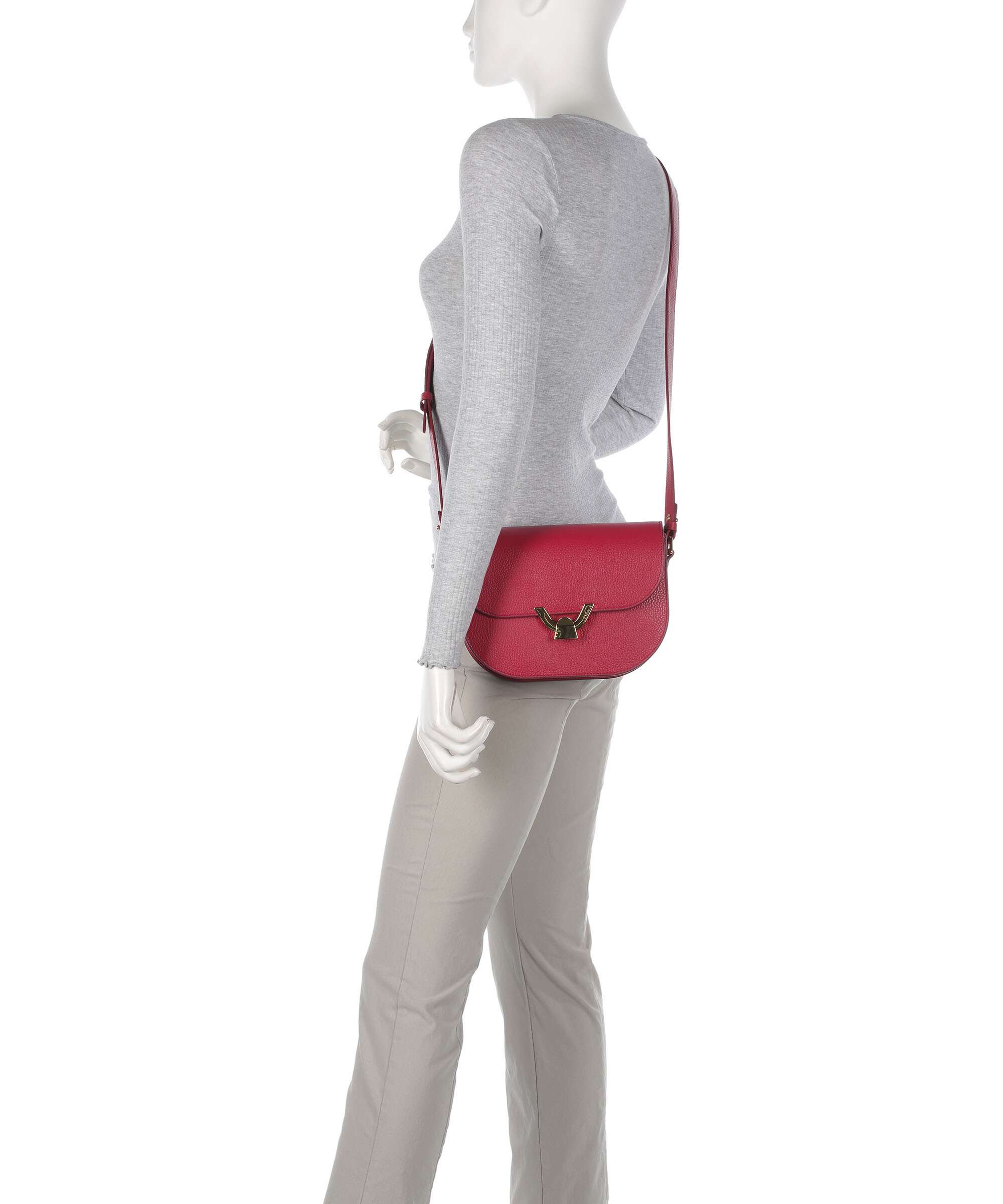 Coccinelle Dew Crossbody bag sangria - Image 3