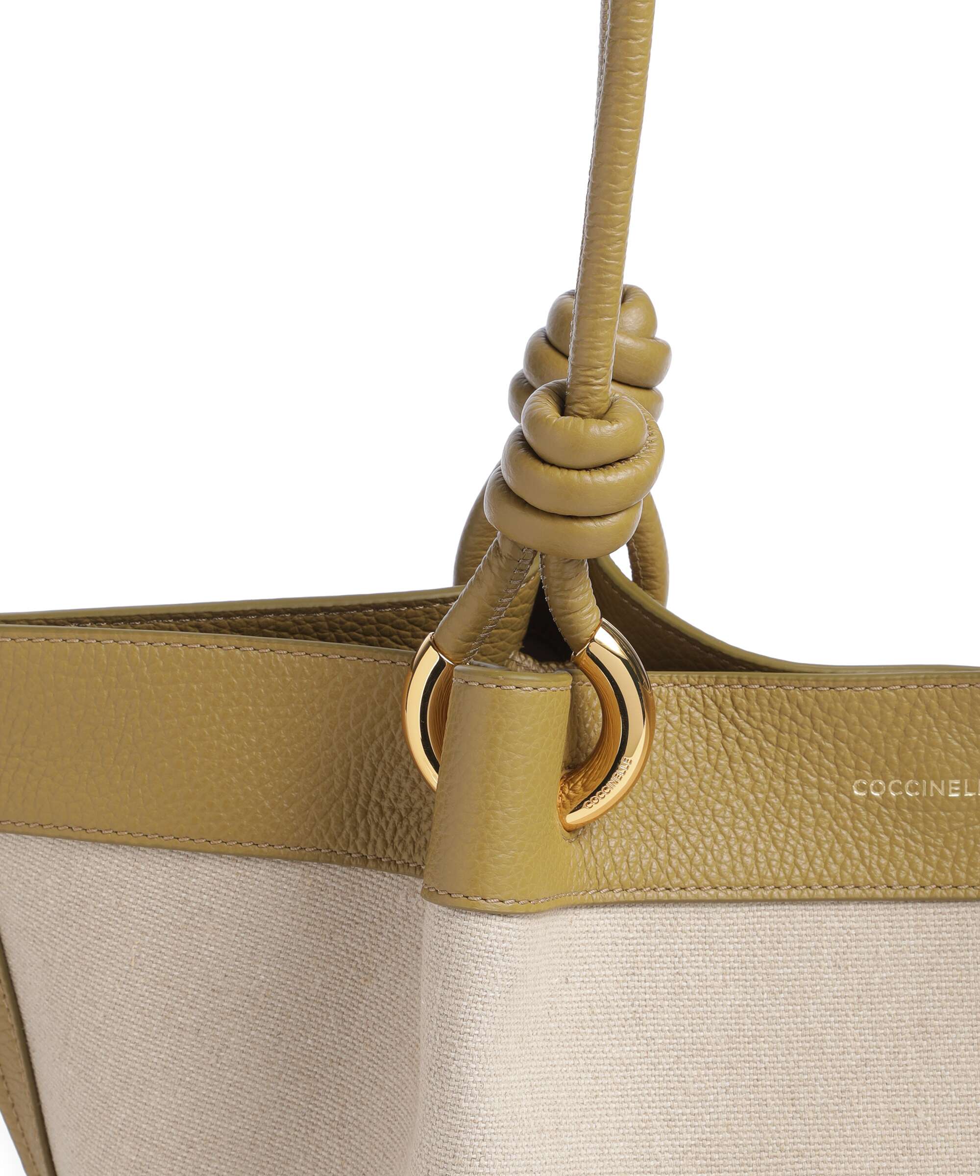 Coccinelle Finn Canvas Hobo bag natural/seagrass - Image 4