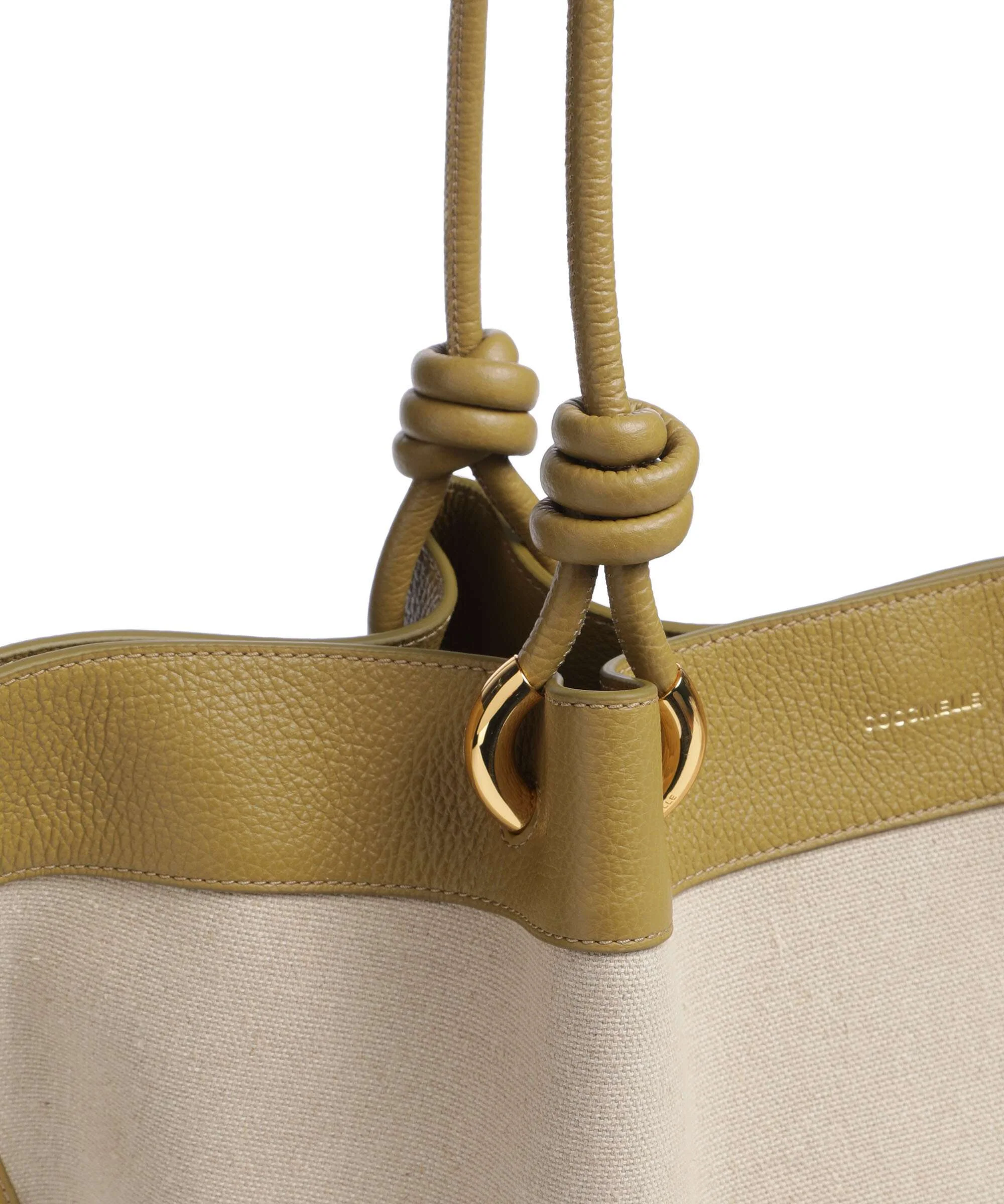 Coccinelle Finn Canvas Tote bag natural/seagrass - Image 4