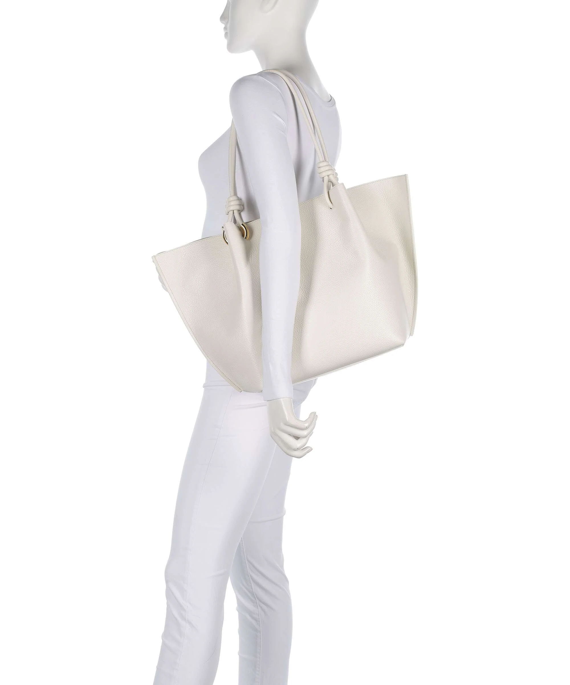 Coccinelle Finn Tote bag pearl - Image 3