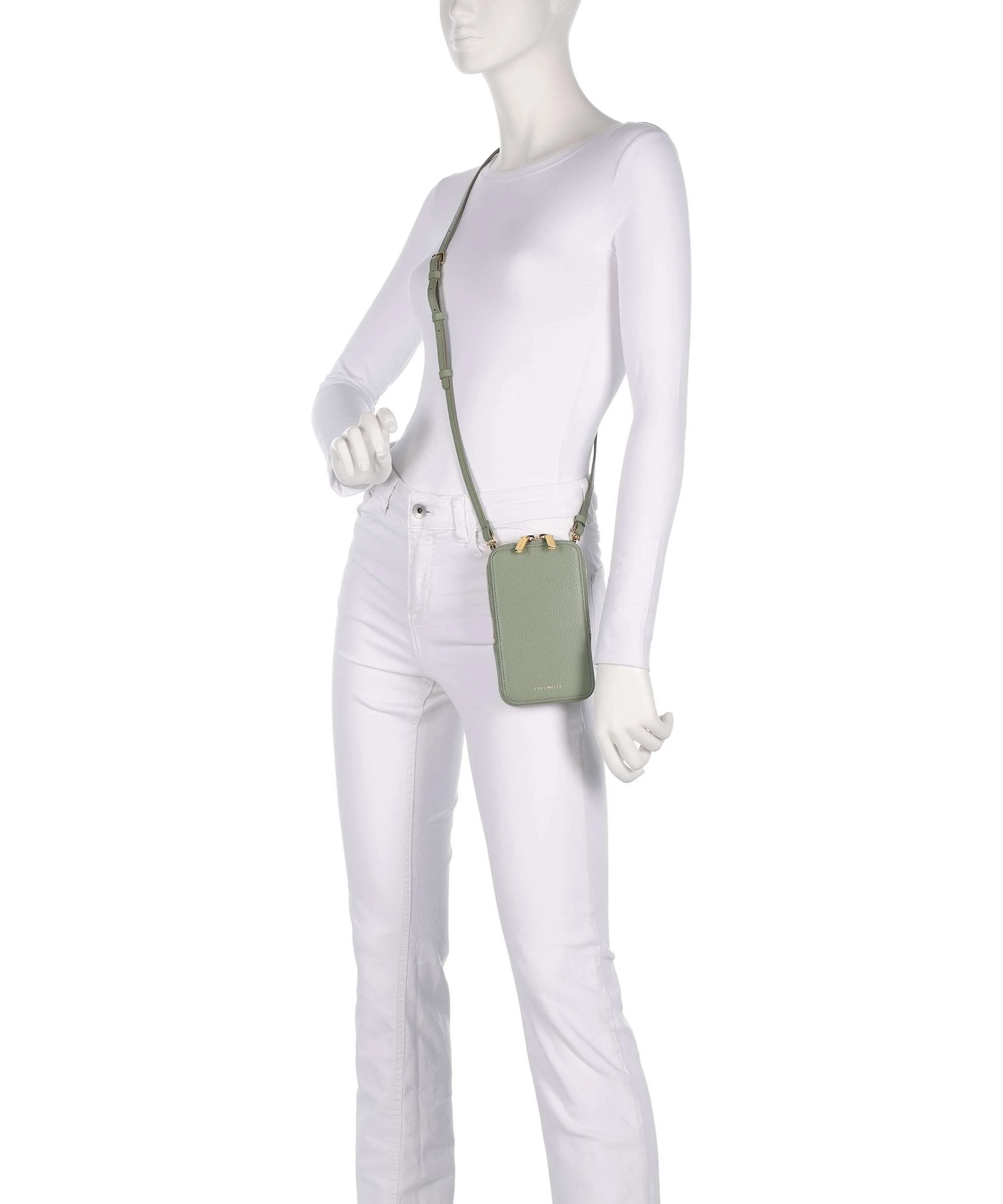 Coccinelle Flor Phone bag greenery - Image 3