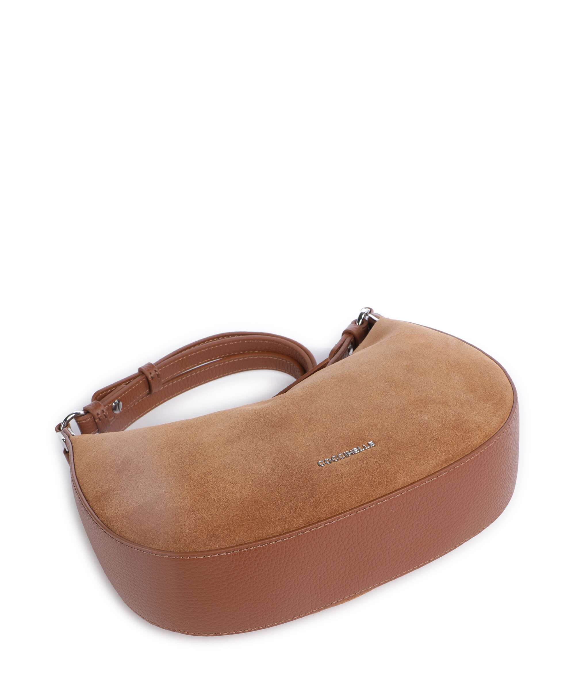 Coccinelle Fujiko Suede Crossbody bag cognac - Image 5