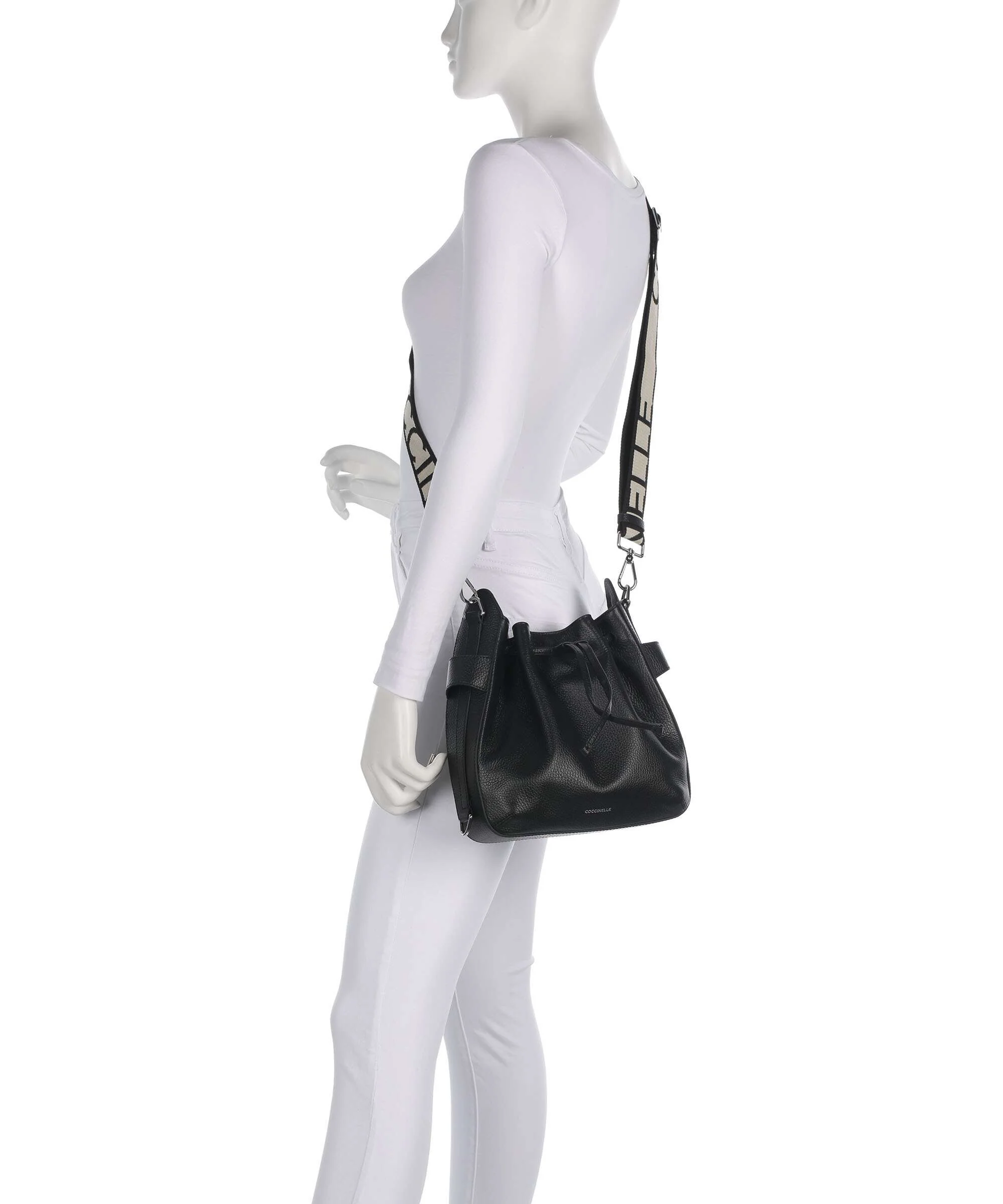 Coccinelle Gretel Ribbon Bucket bag noir - Image 3