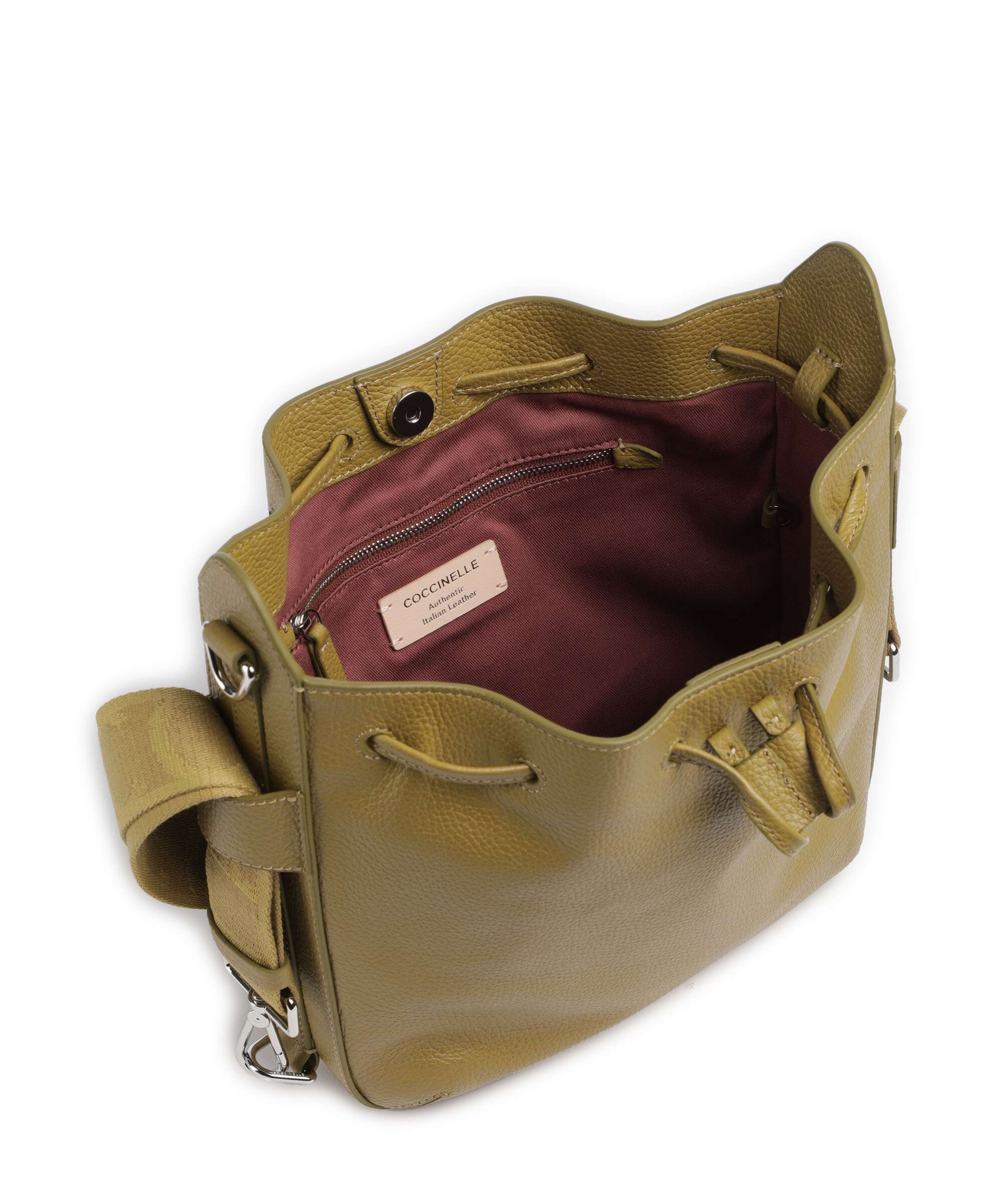 Coccinelle Gretel Ribbon Bucket bag seagrass - Image 6