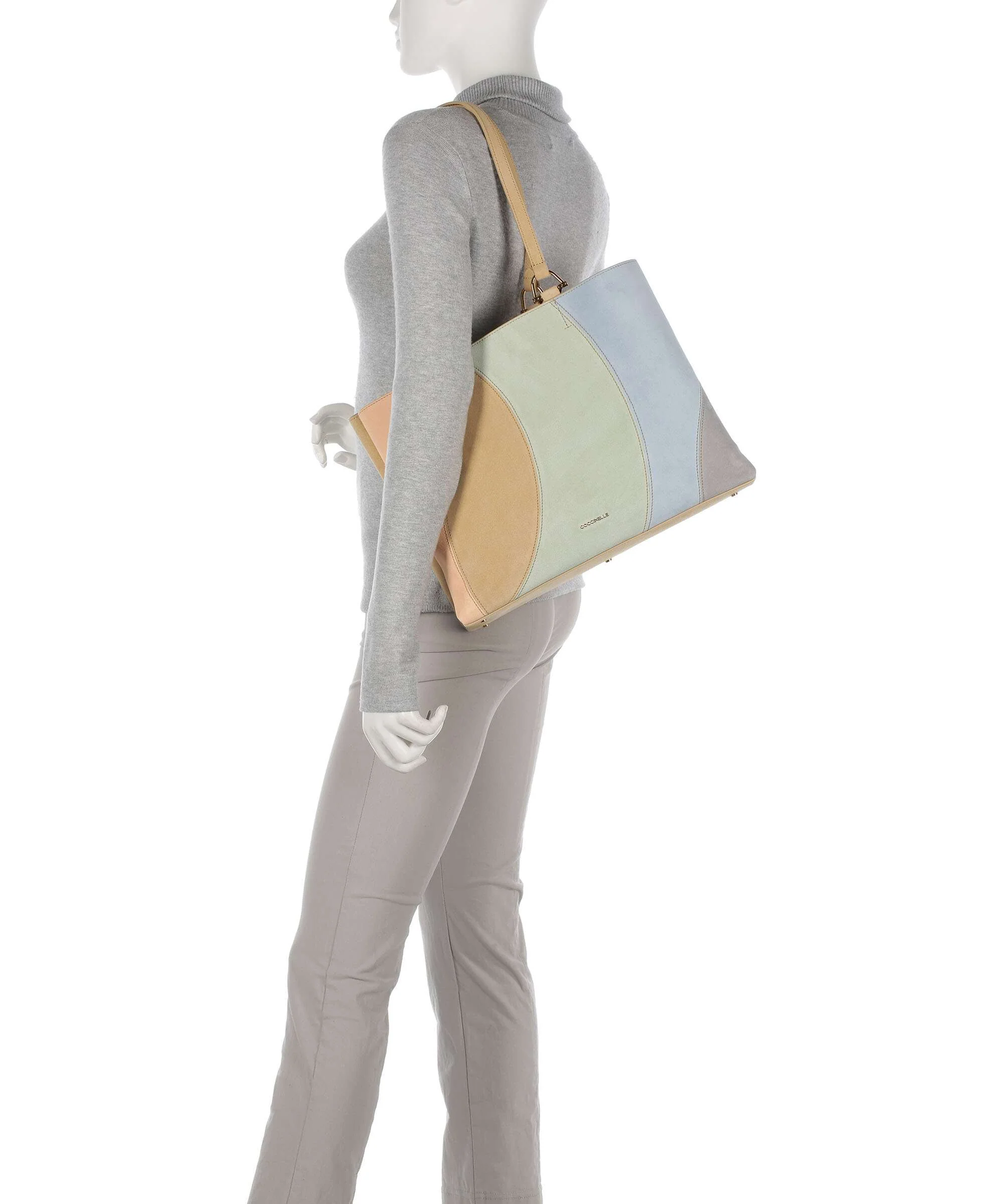 Coccinelle Hop On Suede Tote bag multicolour/sun - Image 3