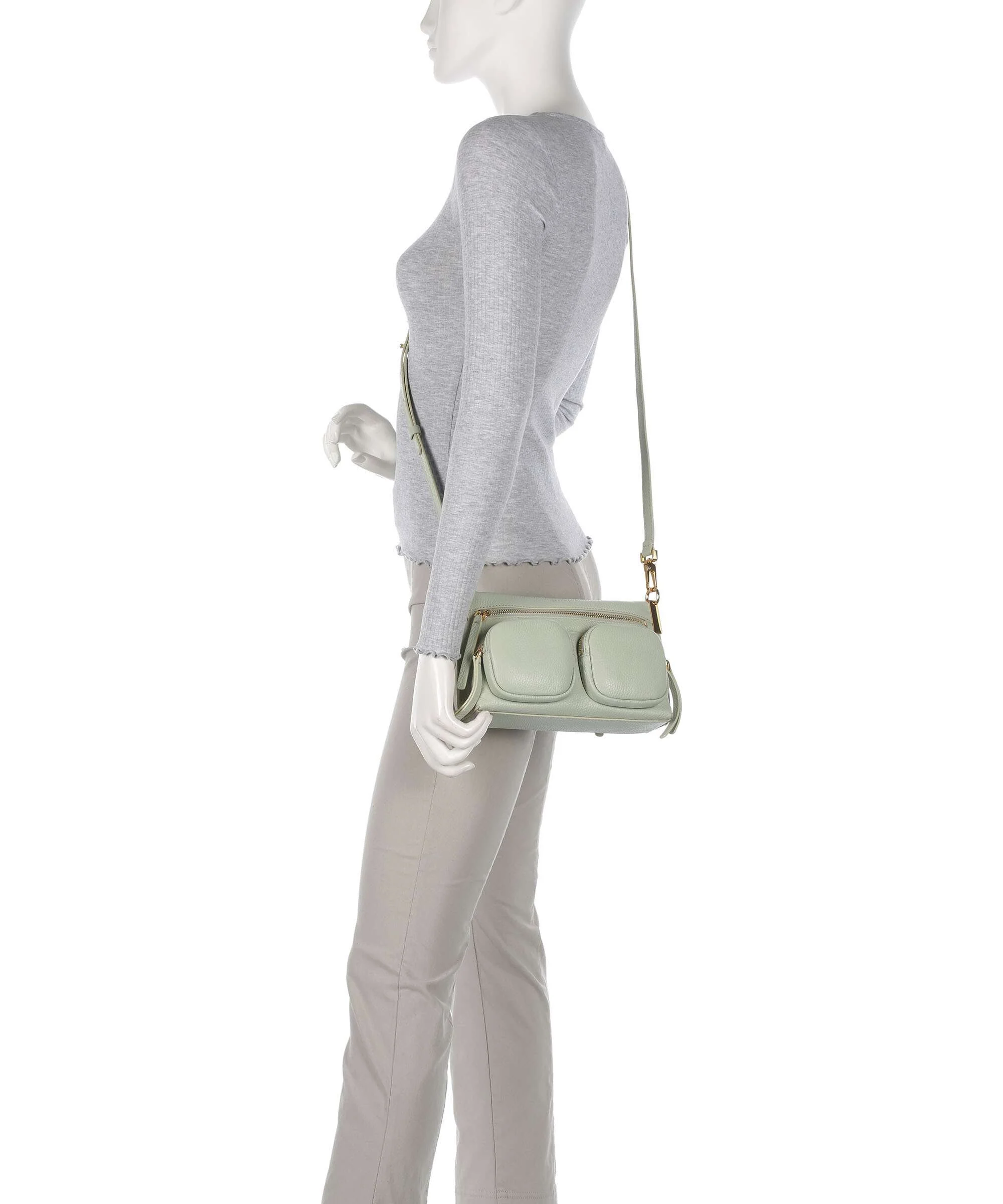 Coccinelle Hyle Shoulder bag celadon green - Image 4