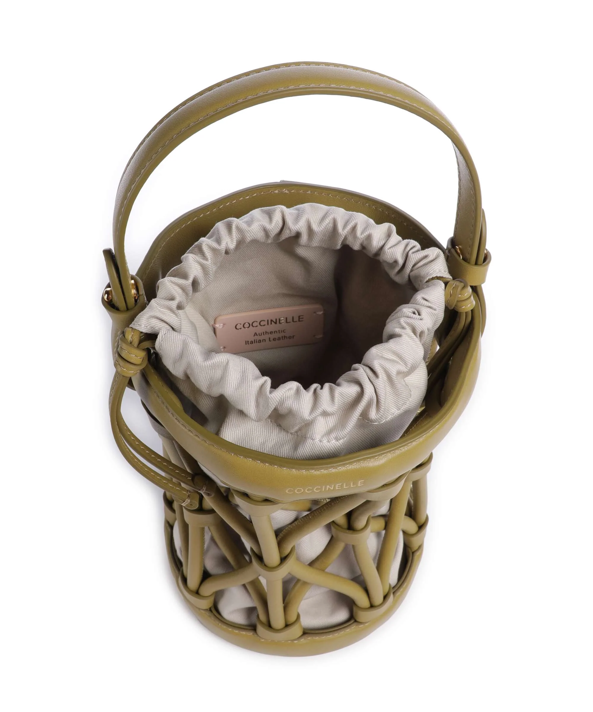 Coccinelle Koi Bucket bag seagrass - Image 7