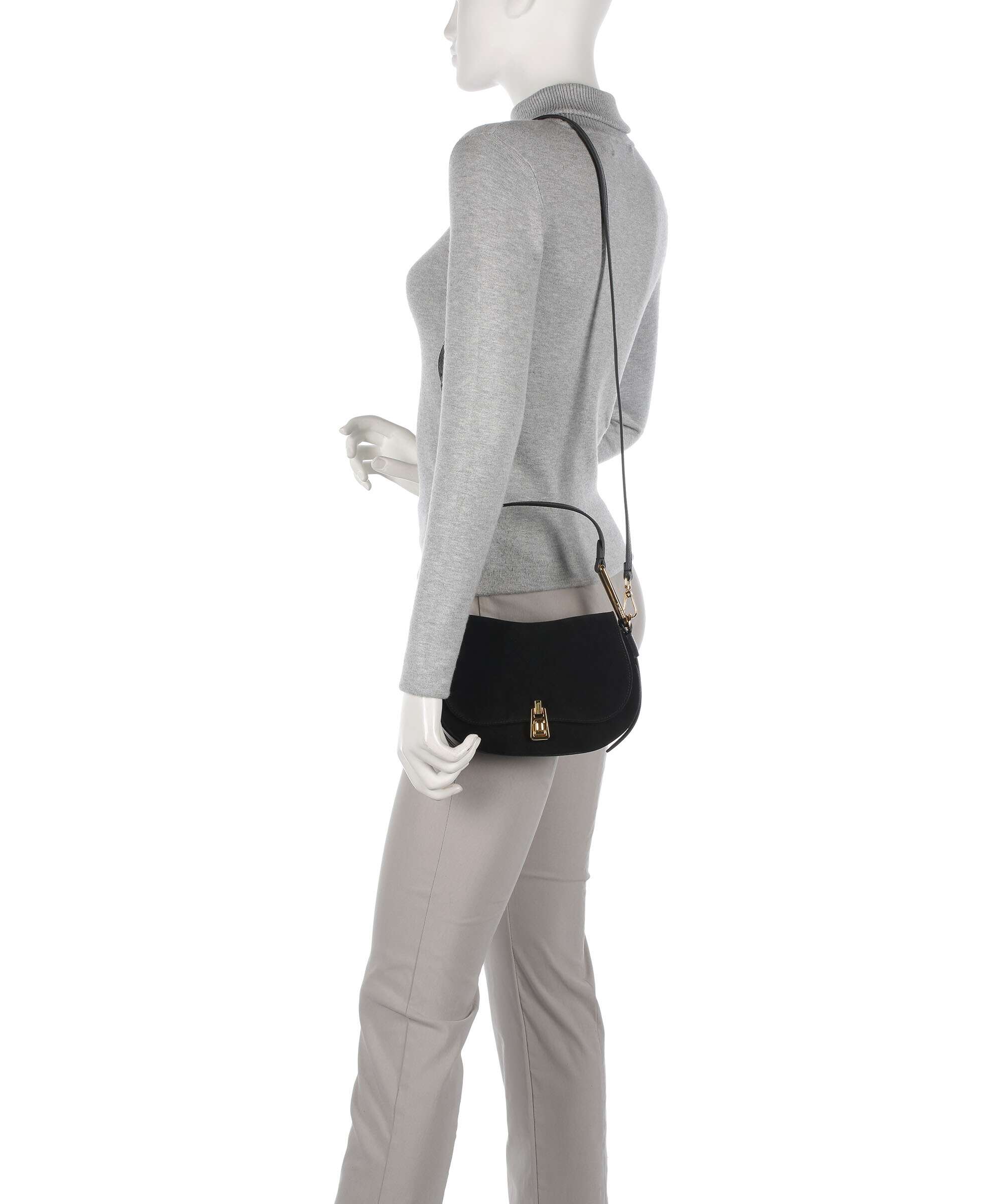Coccinelle Magie Suede Shoulder bag noir - Image 4