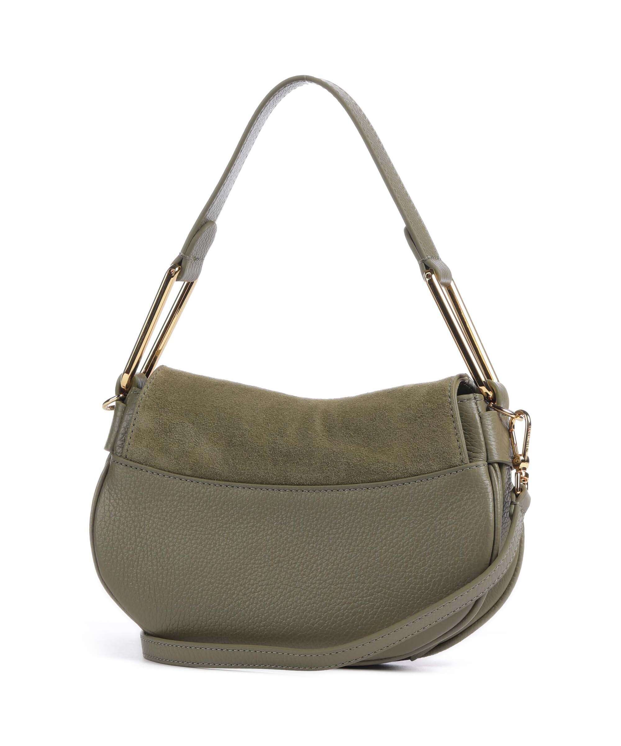 Coccinelle Magie Suede Shoulder bag laurel green - Image 2