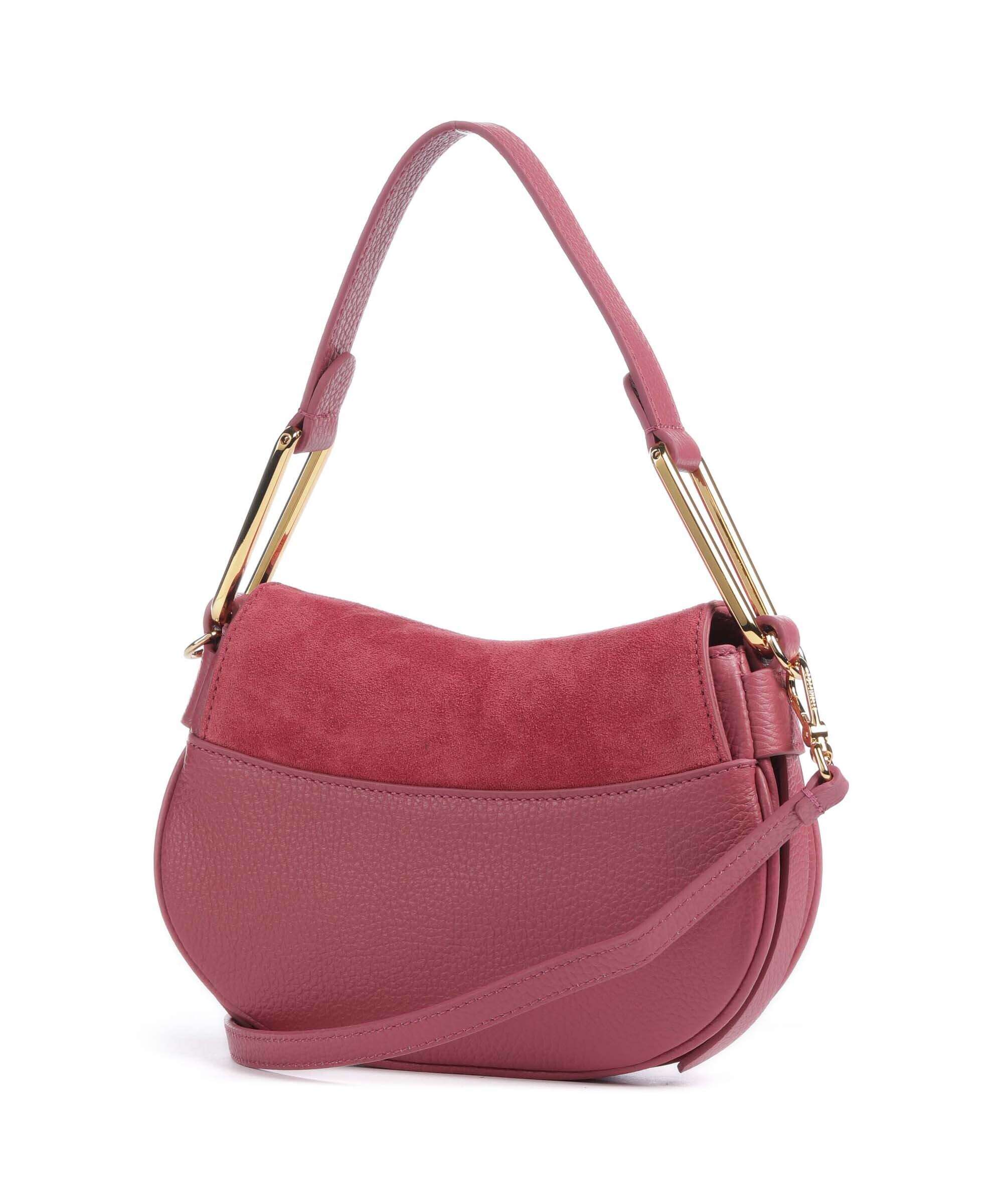Coccinelle Magie Suede Shoulder bag rosewood - Image 2