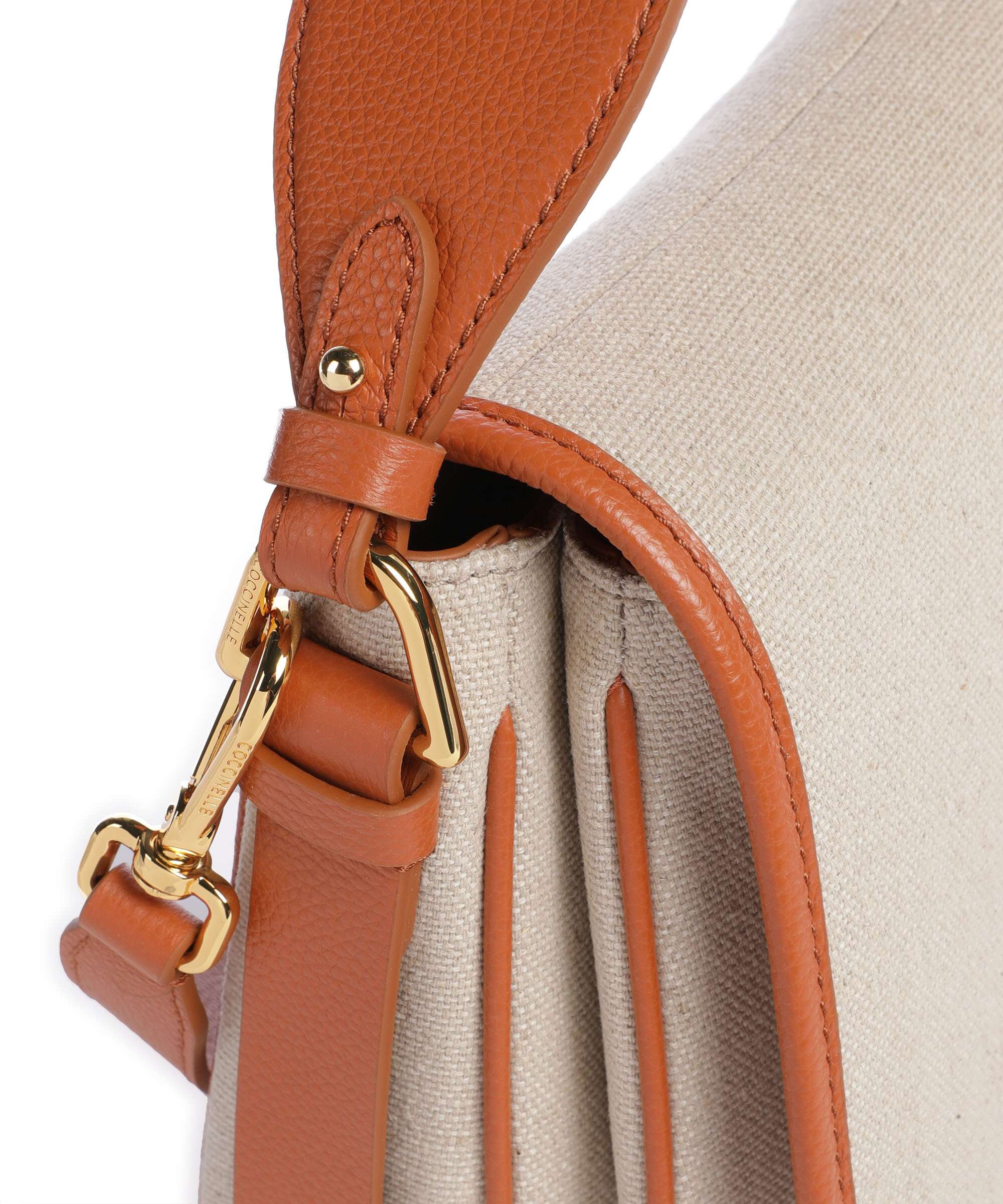 Coccinelle Mavery Canvas Handbag natural/crab - Image 4