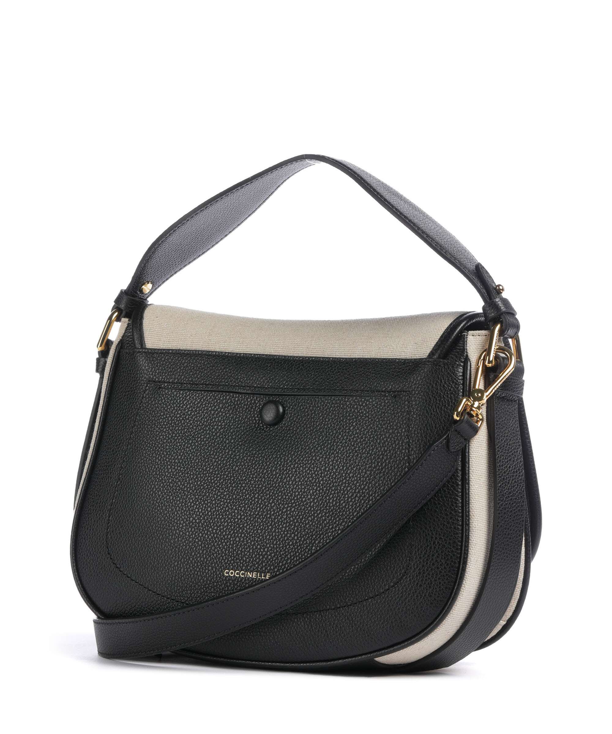 Coccinelle Mavery Canvas Handbag natural/noir - Image 2