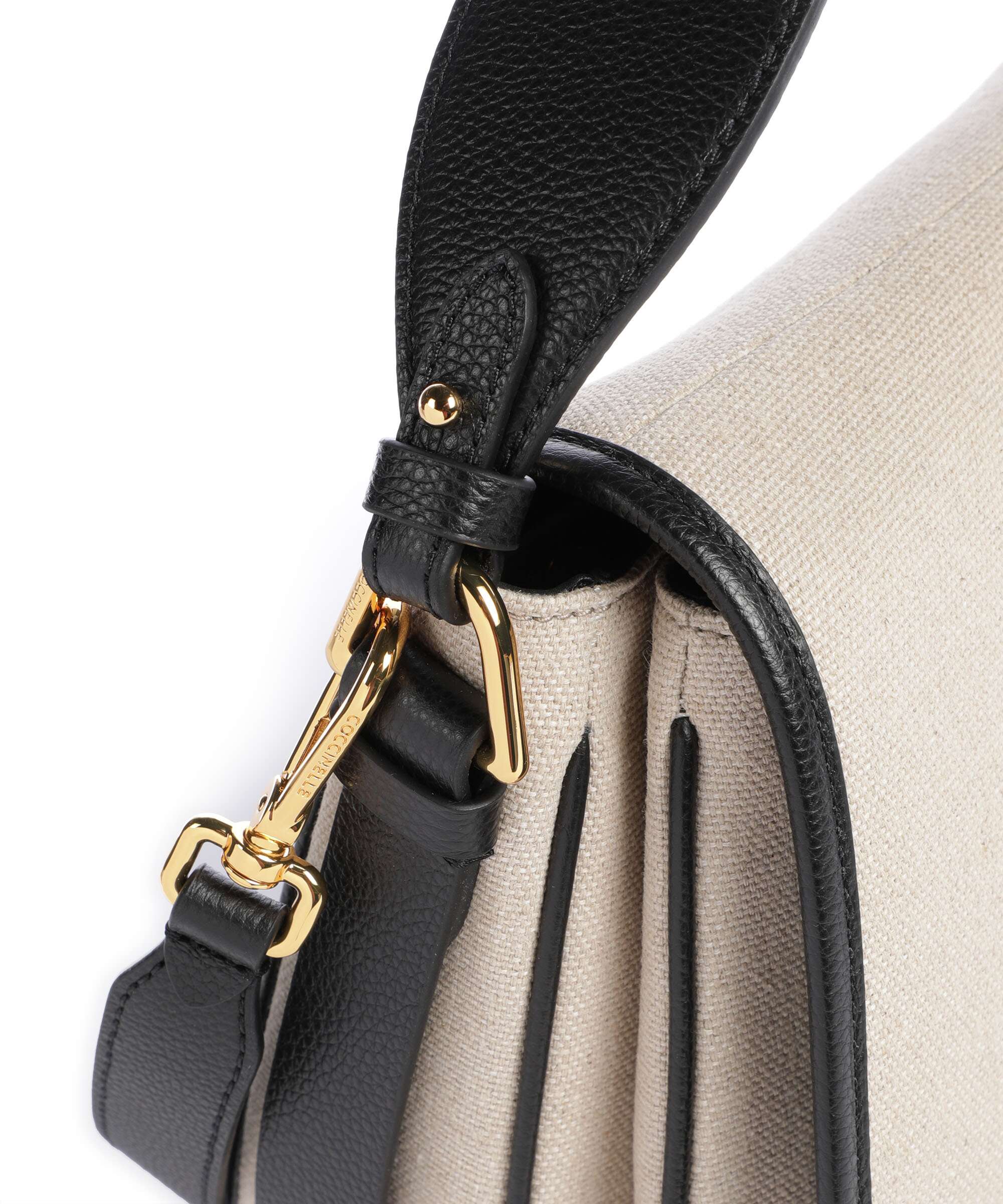 Coccinelle Mavery Canvas Handbag natural/noir - Image 4