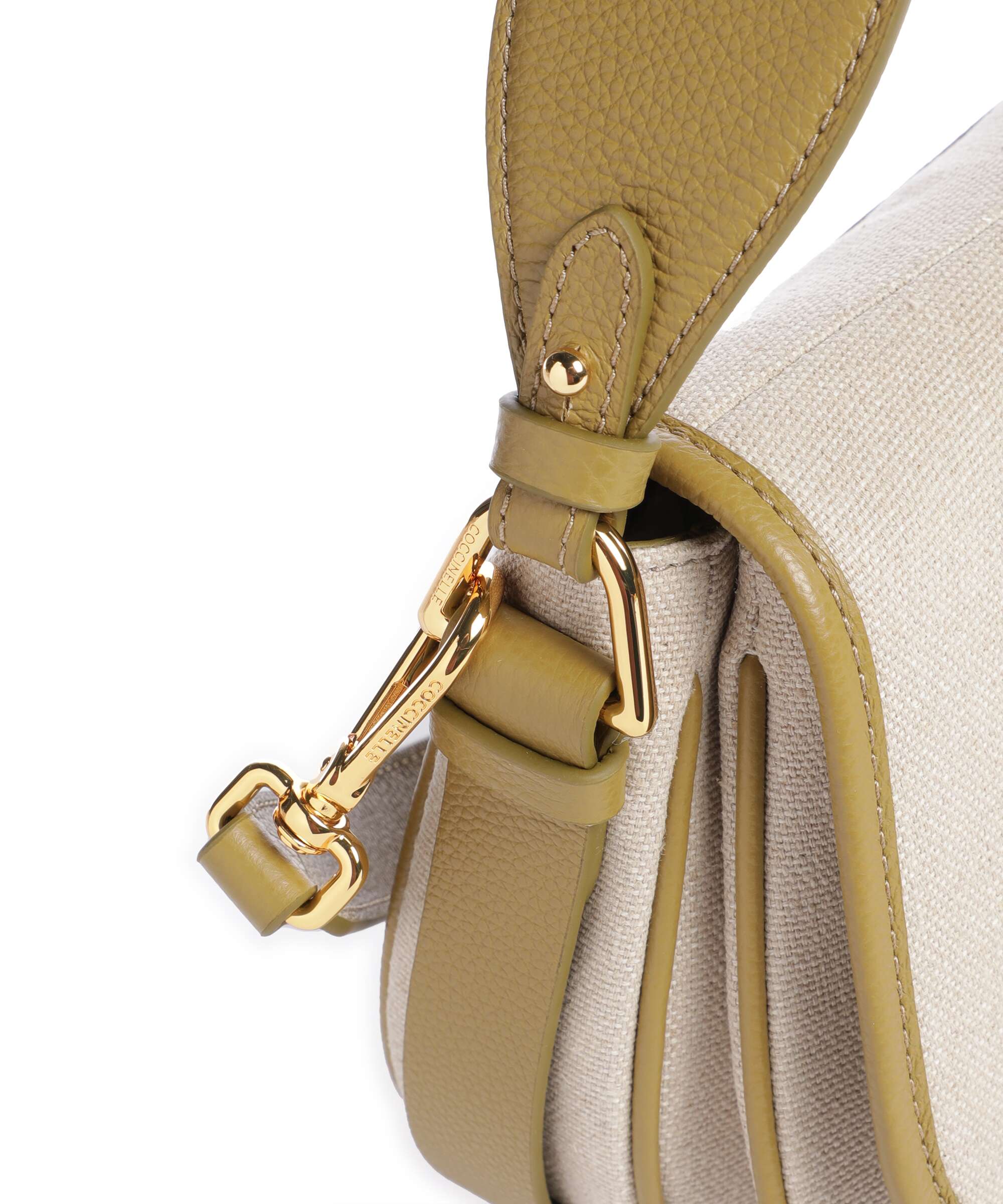 Coccinelle Mavery Canvas Handbag natural/seagrass - Image 4