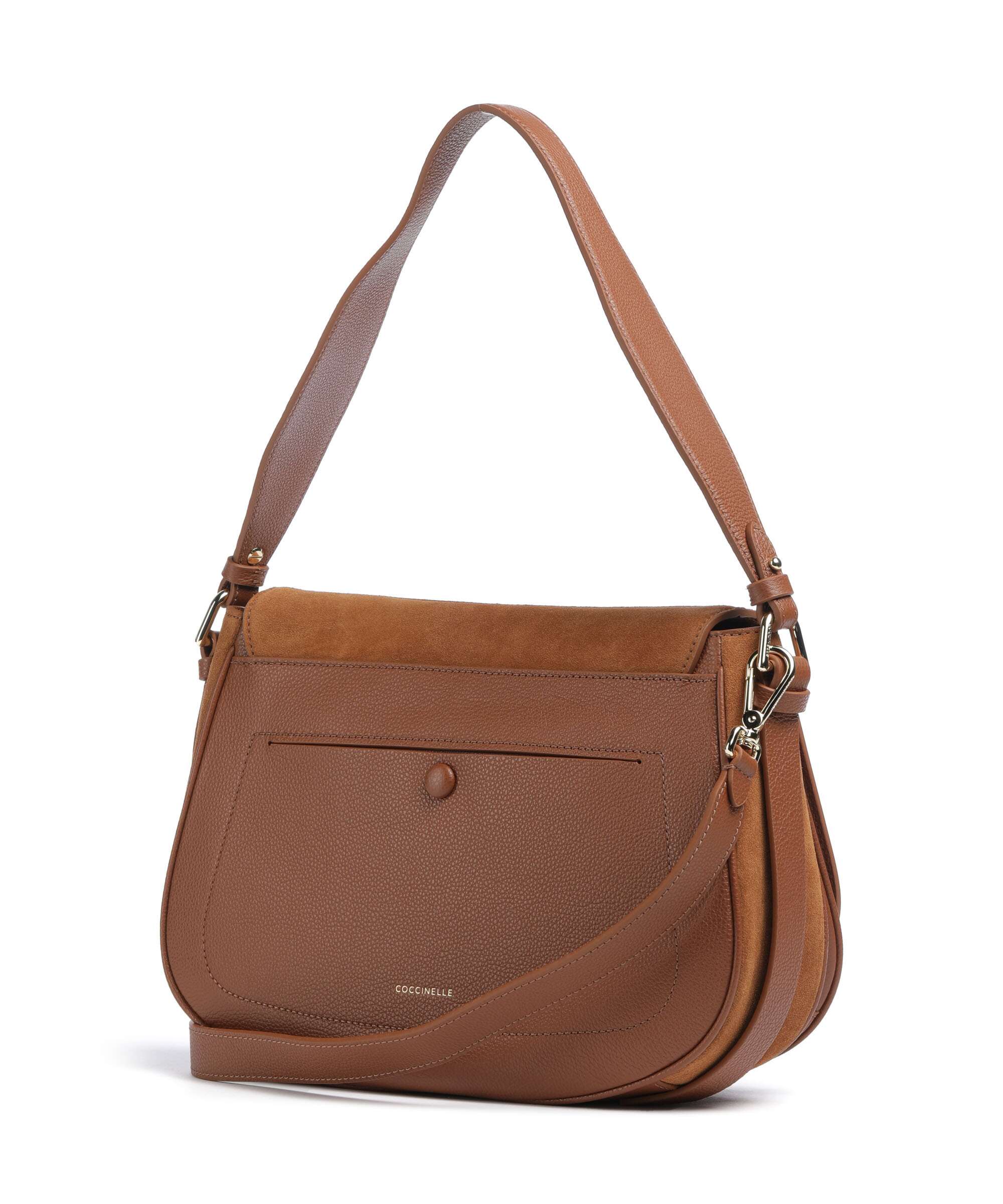 Coccinelle Mavery Suede Shoulder bag cognac - Image 2