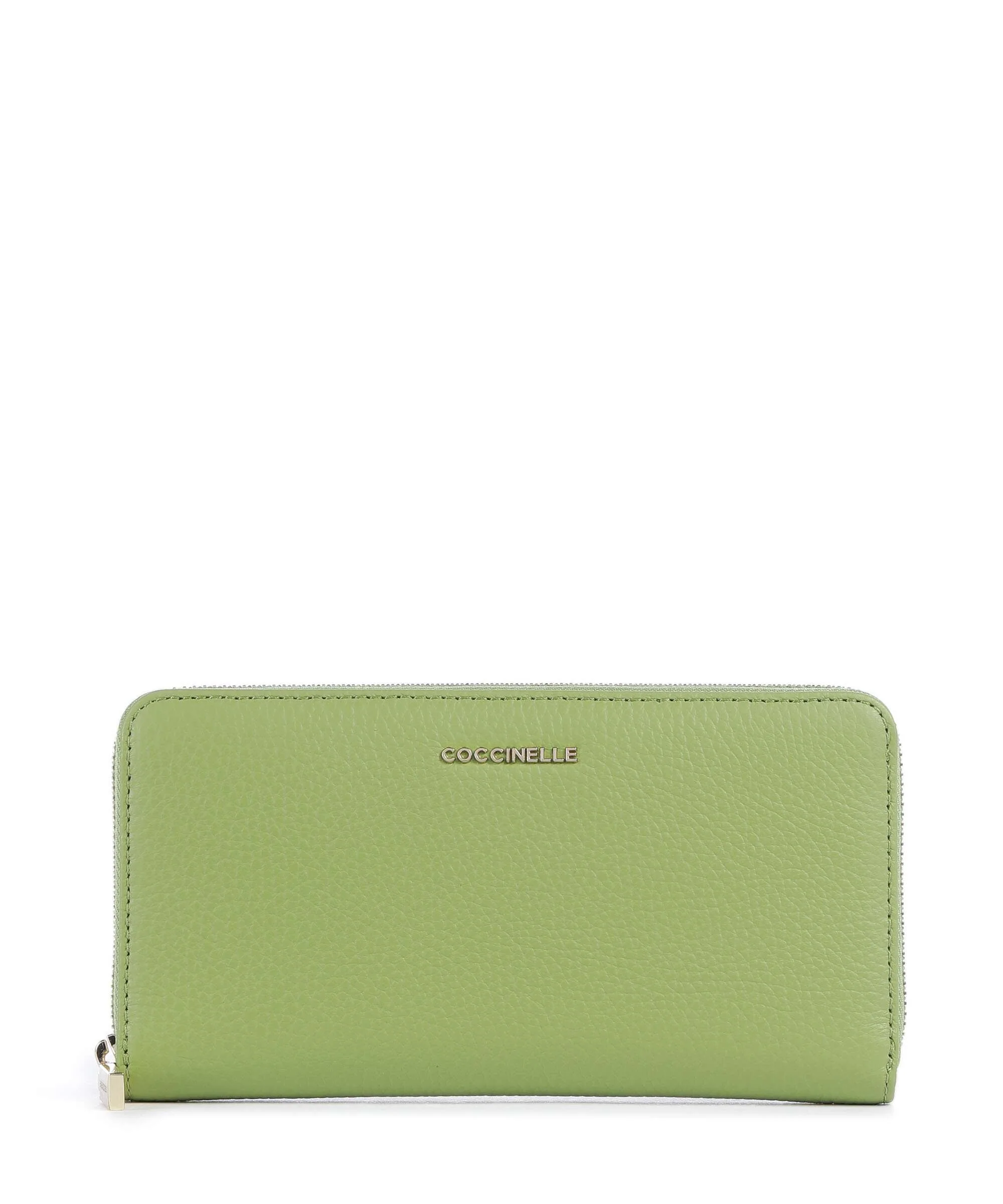 Coccinelle Metallic Soft Wallet guacamole