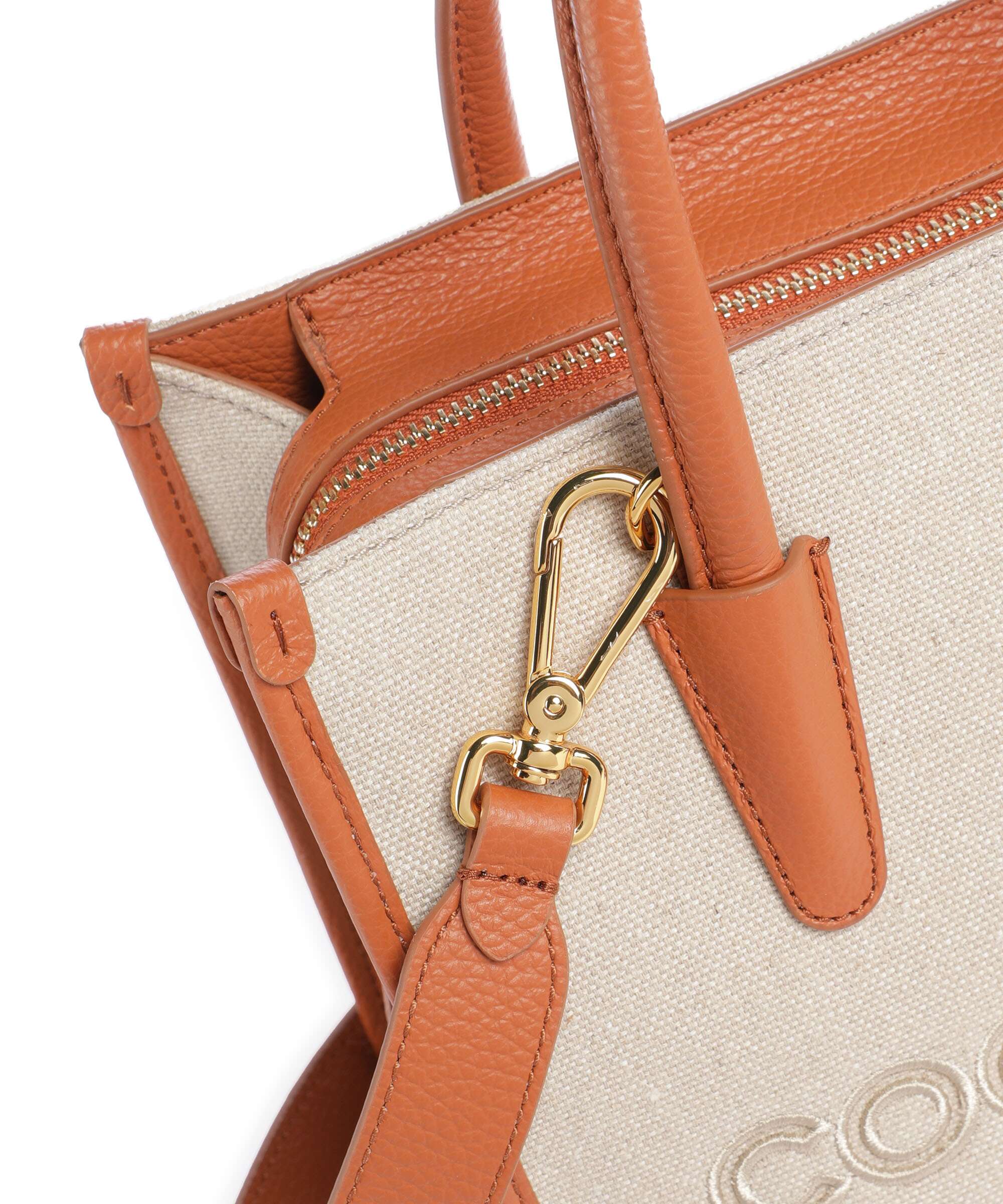 Coccinelle Myrtha Canvas Handbag natural/crab - Image 4