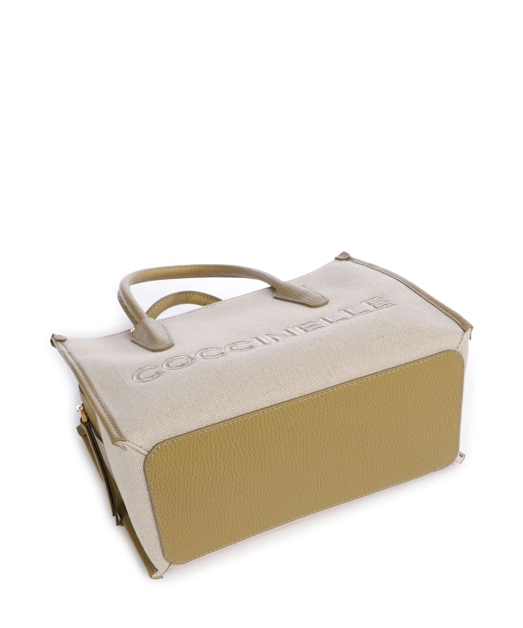 Coccinelle Myrtha Canvas Handbag natural/seagrass - Image 5