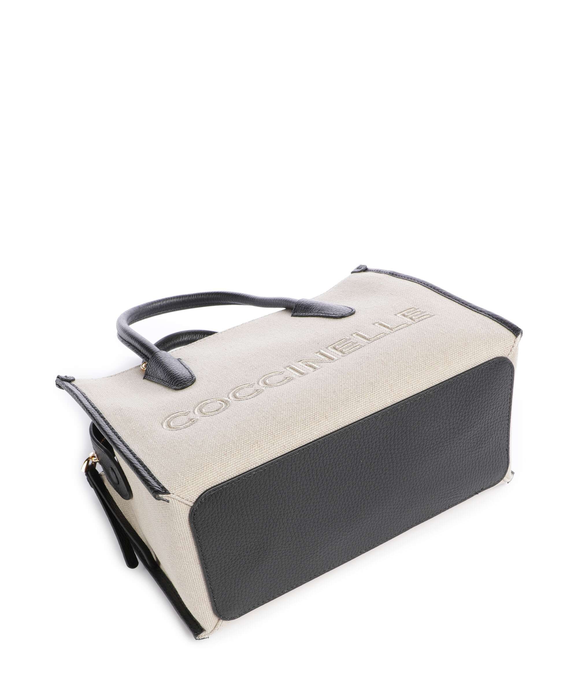 Coccinelle Myrtha Canvas Handbag natural/noir - Image 5