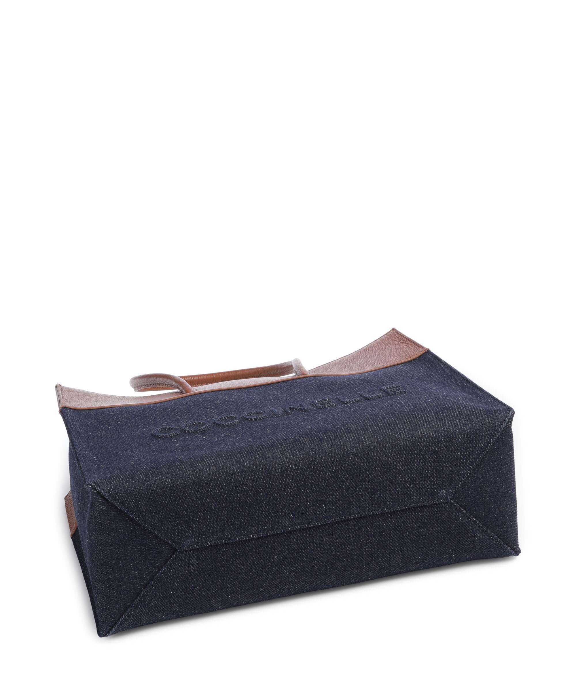 Coccinelle Myrtha Denim Tote bag blue/cognac - Image 5