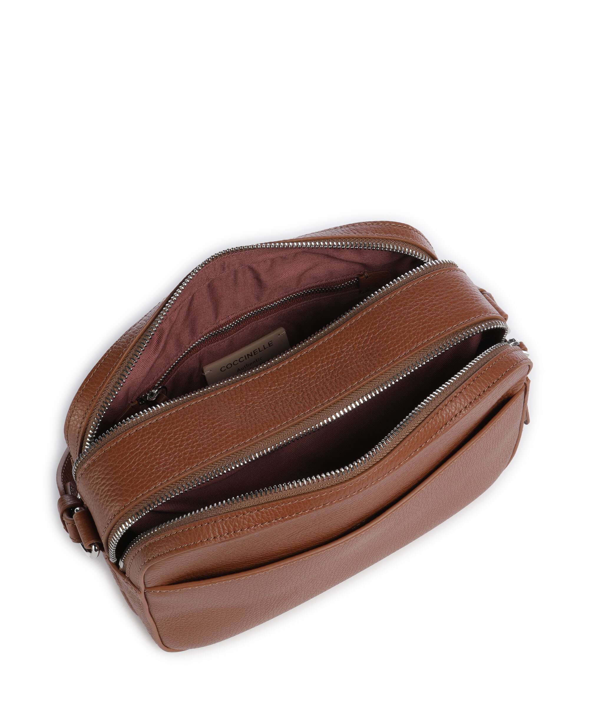 Coccinelle Myrtha Maxi Logo Crossbody bag cognac - Image 6