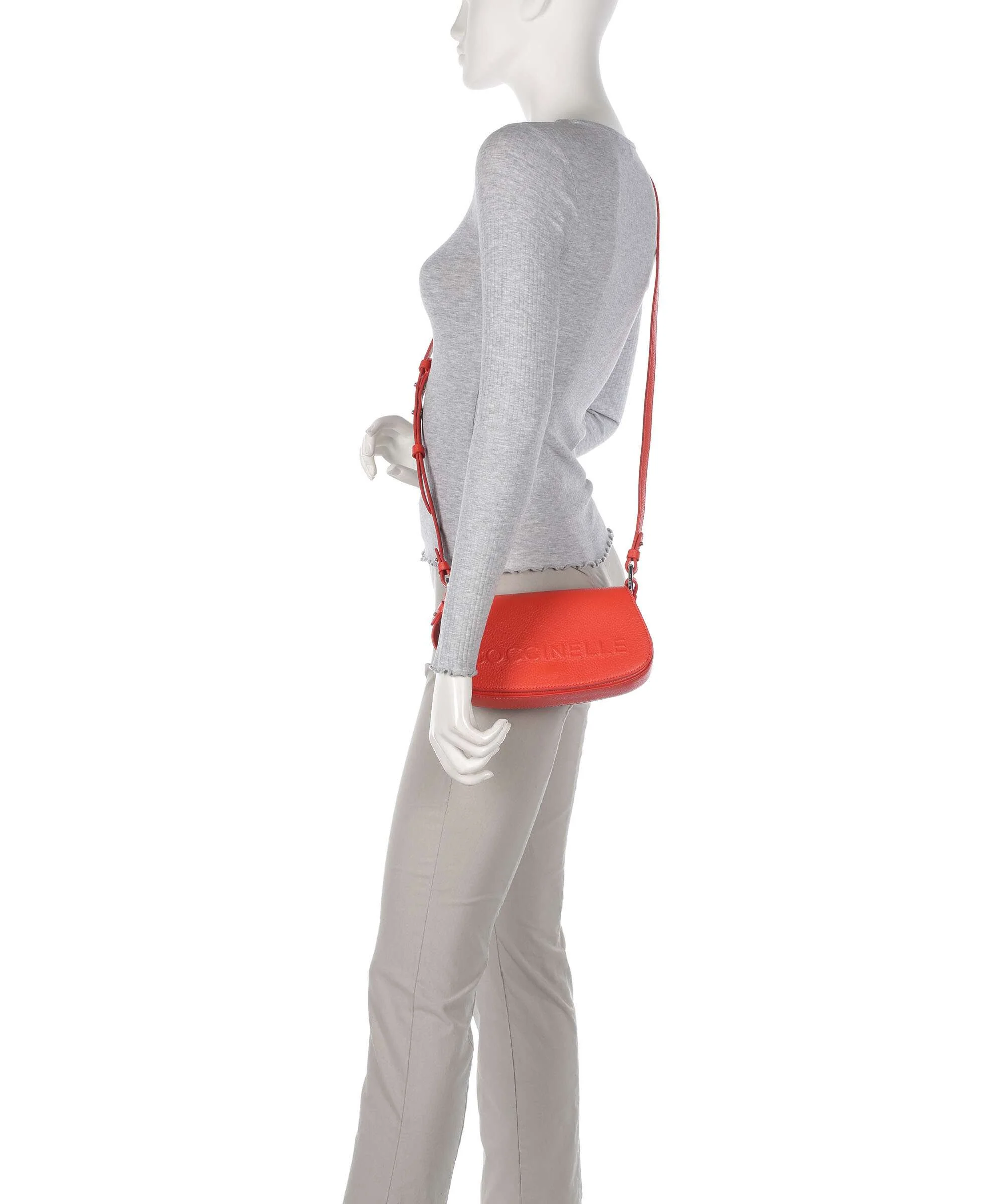 Coccinelle Myrtha Maxi Logo Shoulder bag gazpacho - Image 4