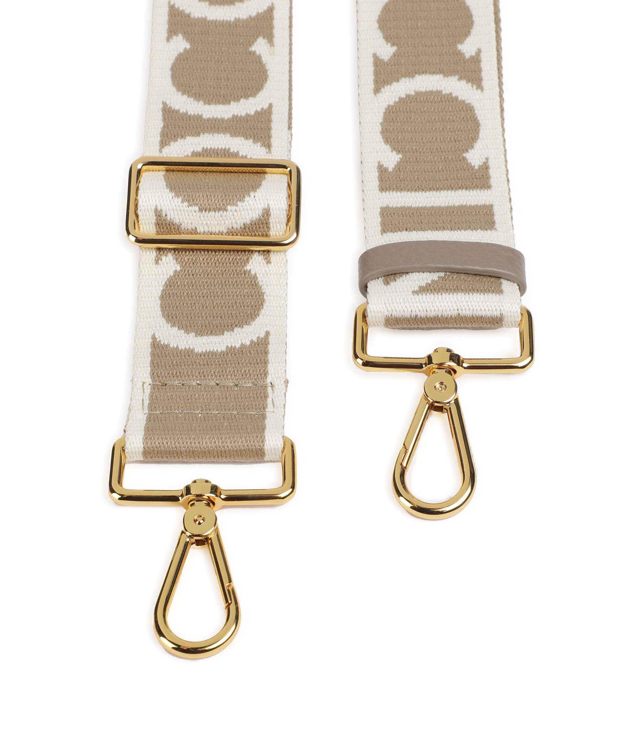 Coccinelle Nastro Signature Bag strap sand/warm taupe - Image 2