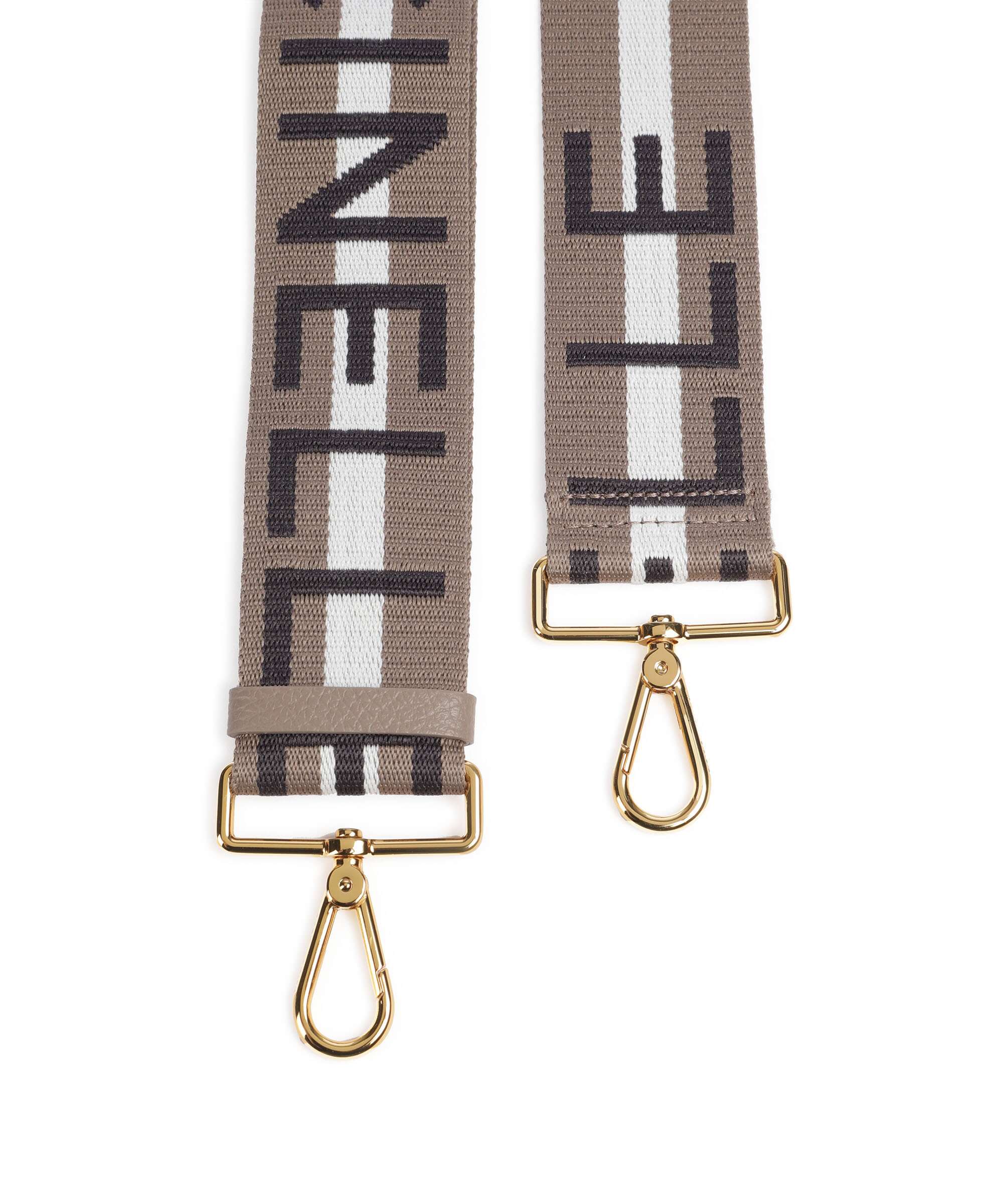 Coccinelle Nastro Signature Bag strap multicolour/warm taupe - Image 2