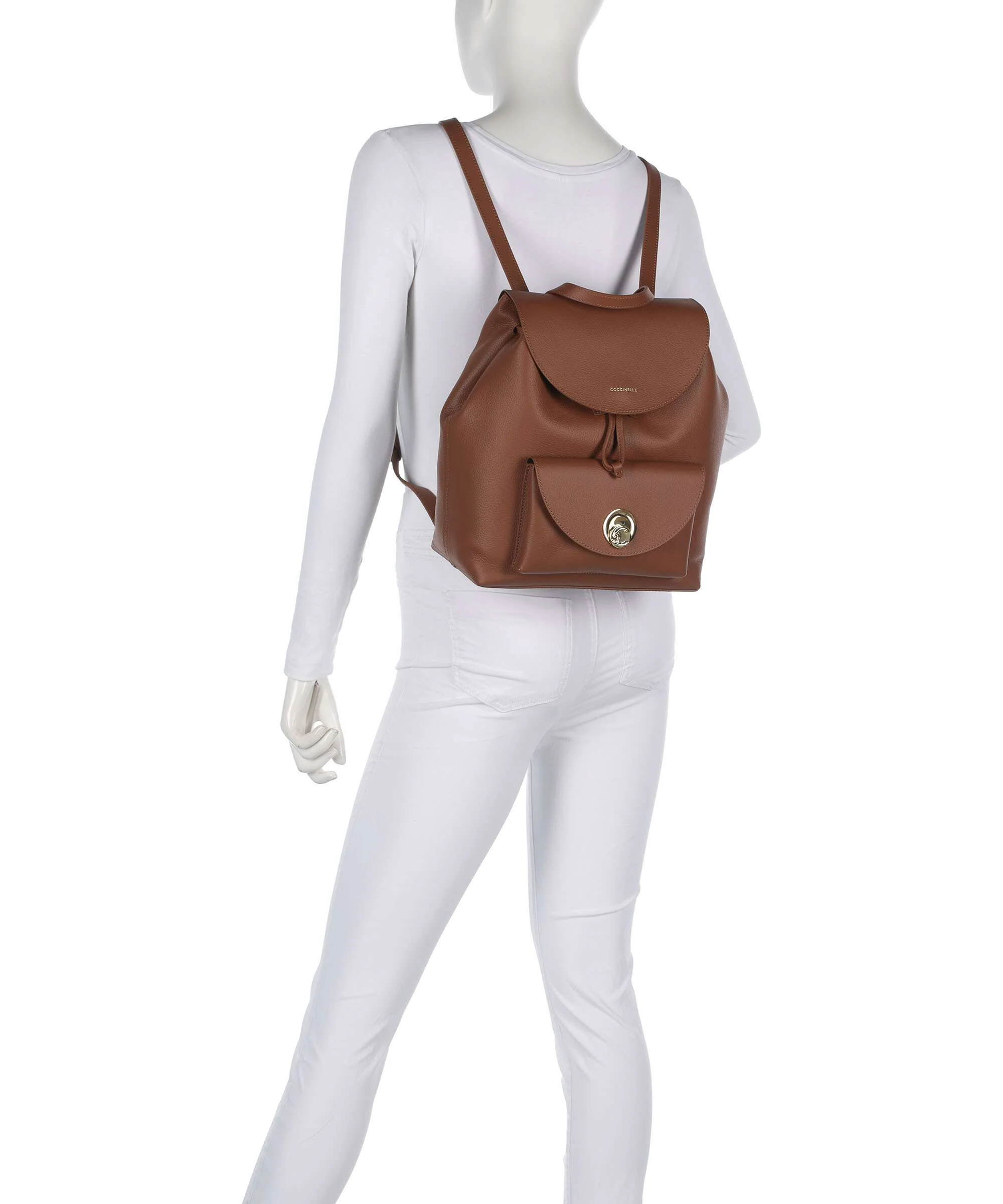 Coccinelle Nikla Backpack cognac/noir - Image 3