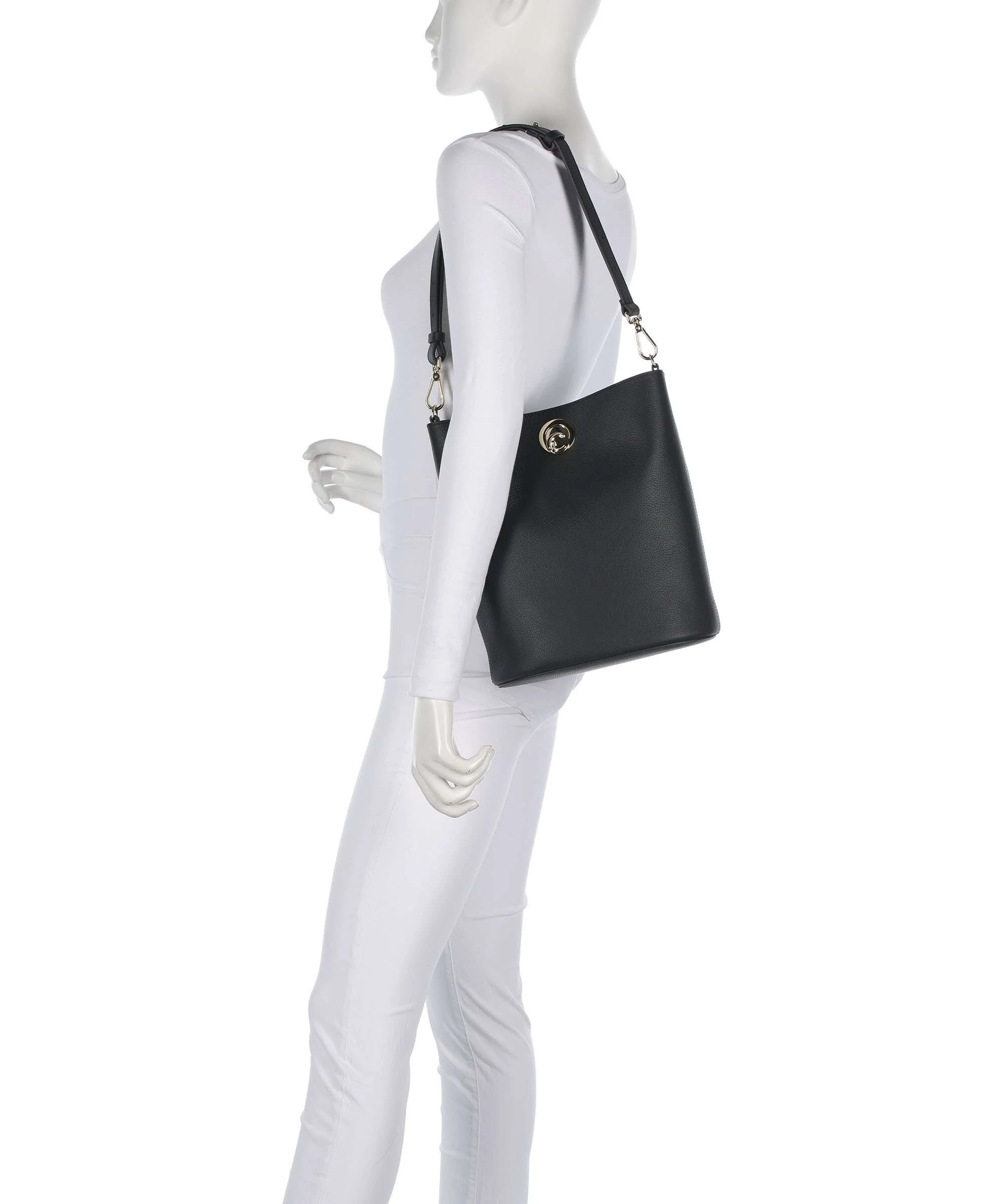 Coccinelle Nikla Bucket bag noir/cognac - Image 3