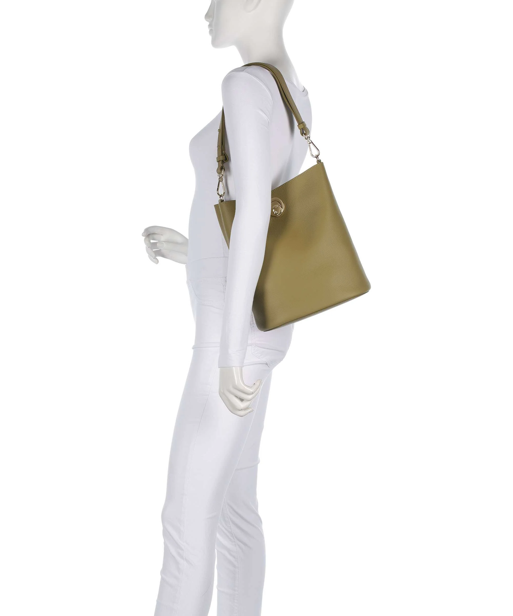 Coccinelle Nikla Bucket bag seagrass/sandshell - Image 3