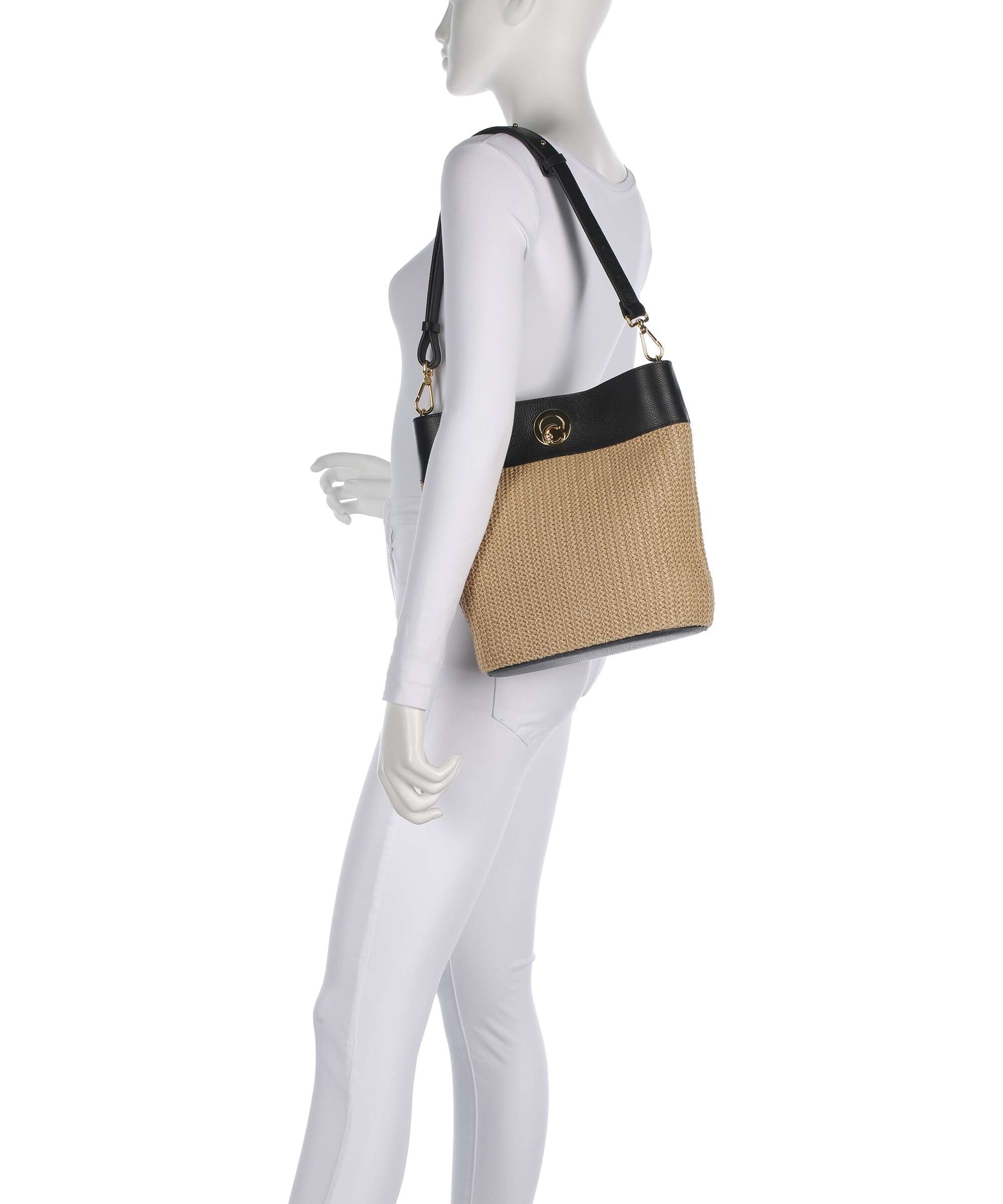 Coccinelle Nikla Bucket bag natural/noir - Image 3