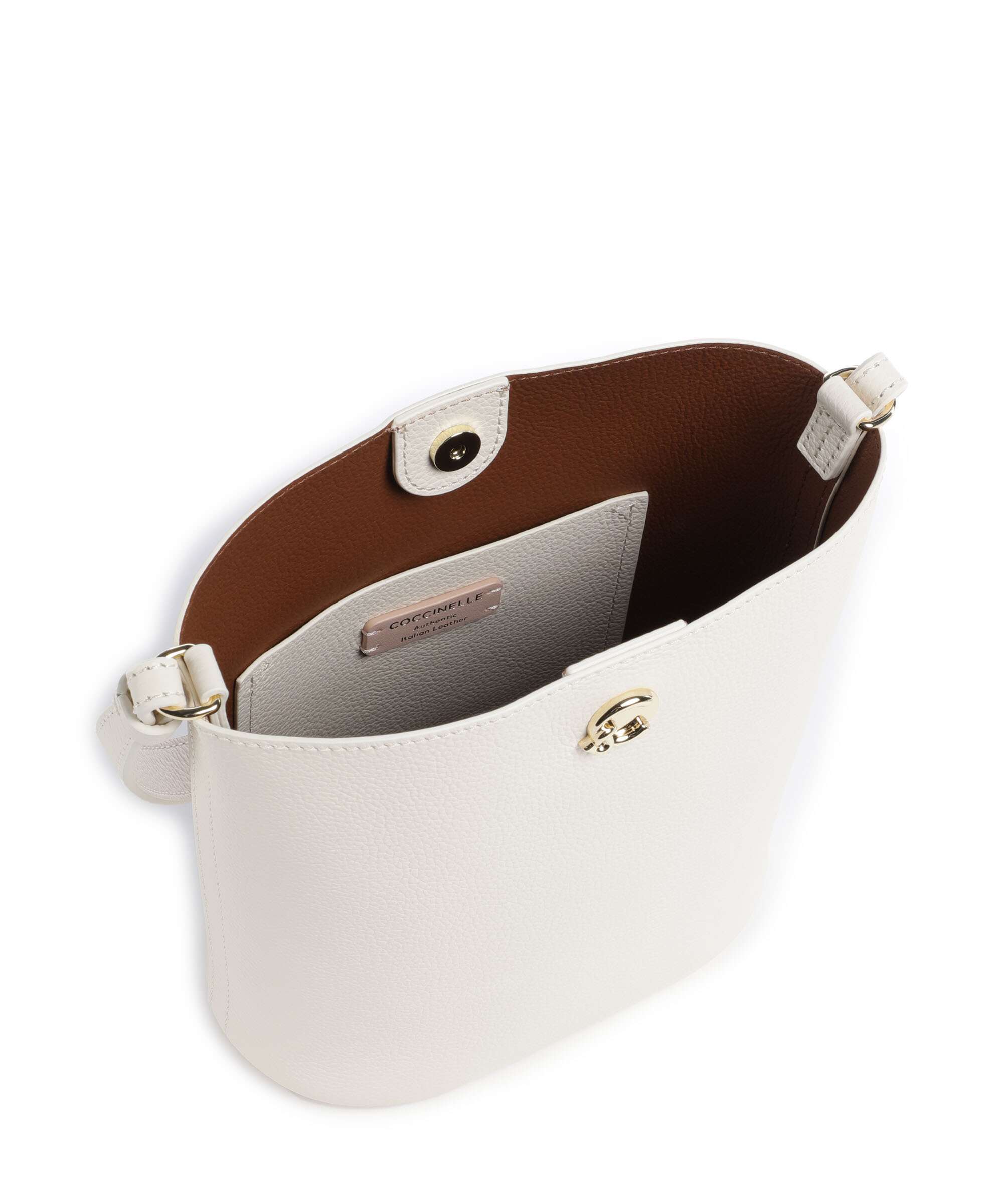 Coccinelle Nikla Bucket bag pearl/cognac - Image 6