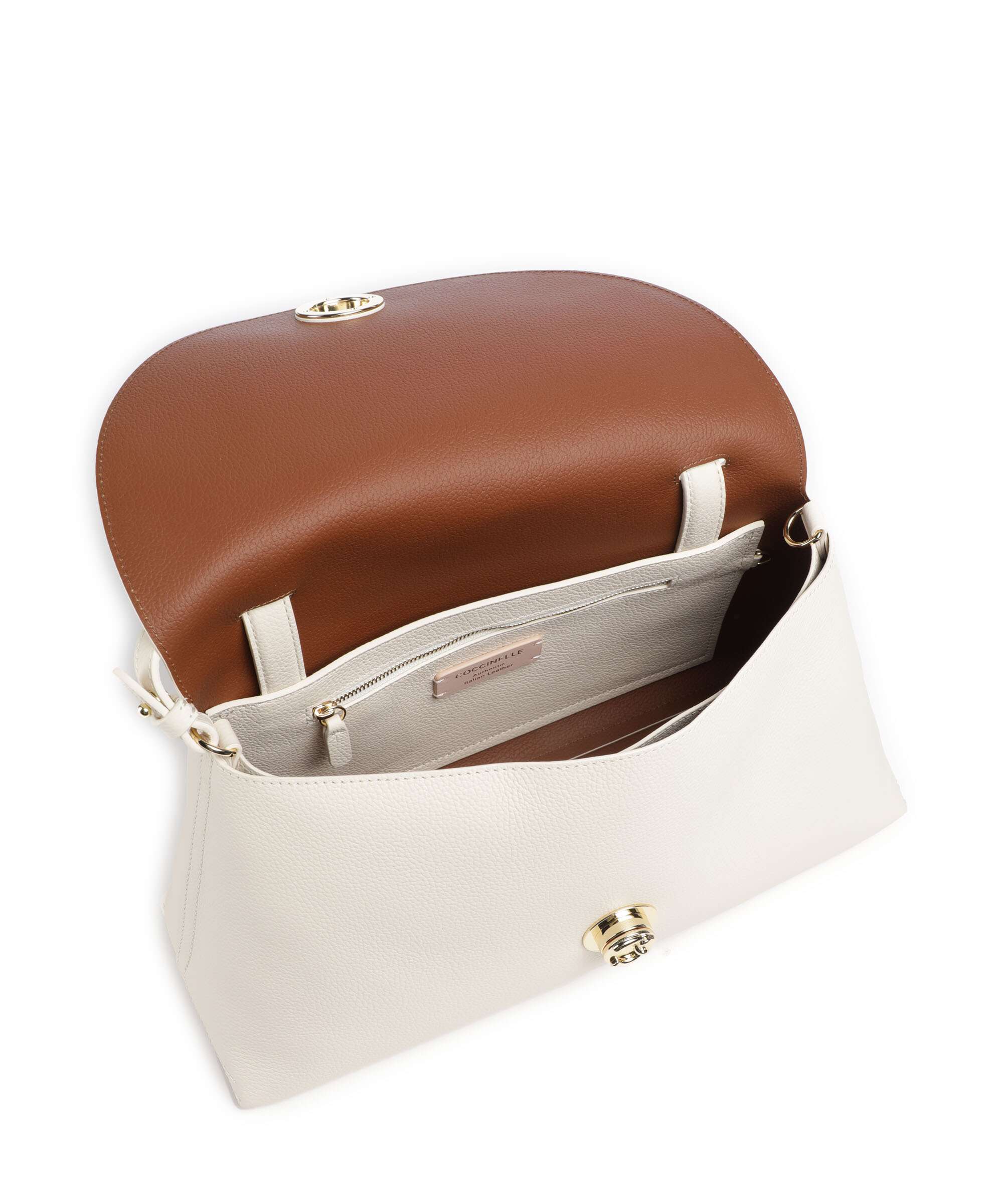 Coccinelle Nikla Handbag pearl/cognac - Image 6