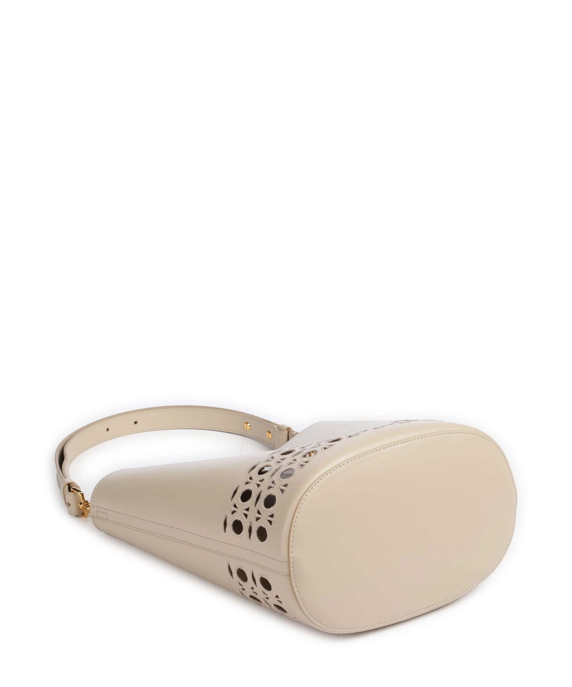 Coccinelle Nikla Monogram Sangallo Bucket bag sandshell - Image 5