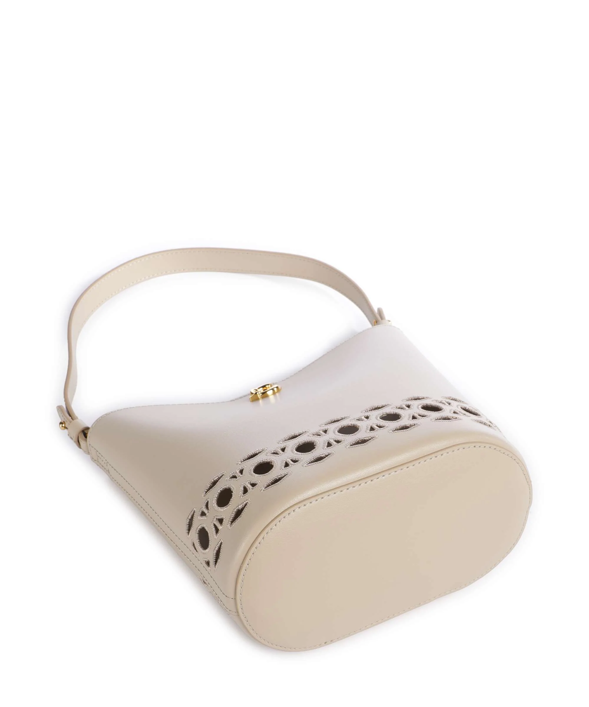 Coccinelle Nikla Monogram Sangallo Bucket bag sandshell - Image 5