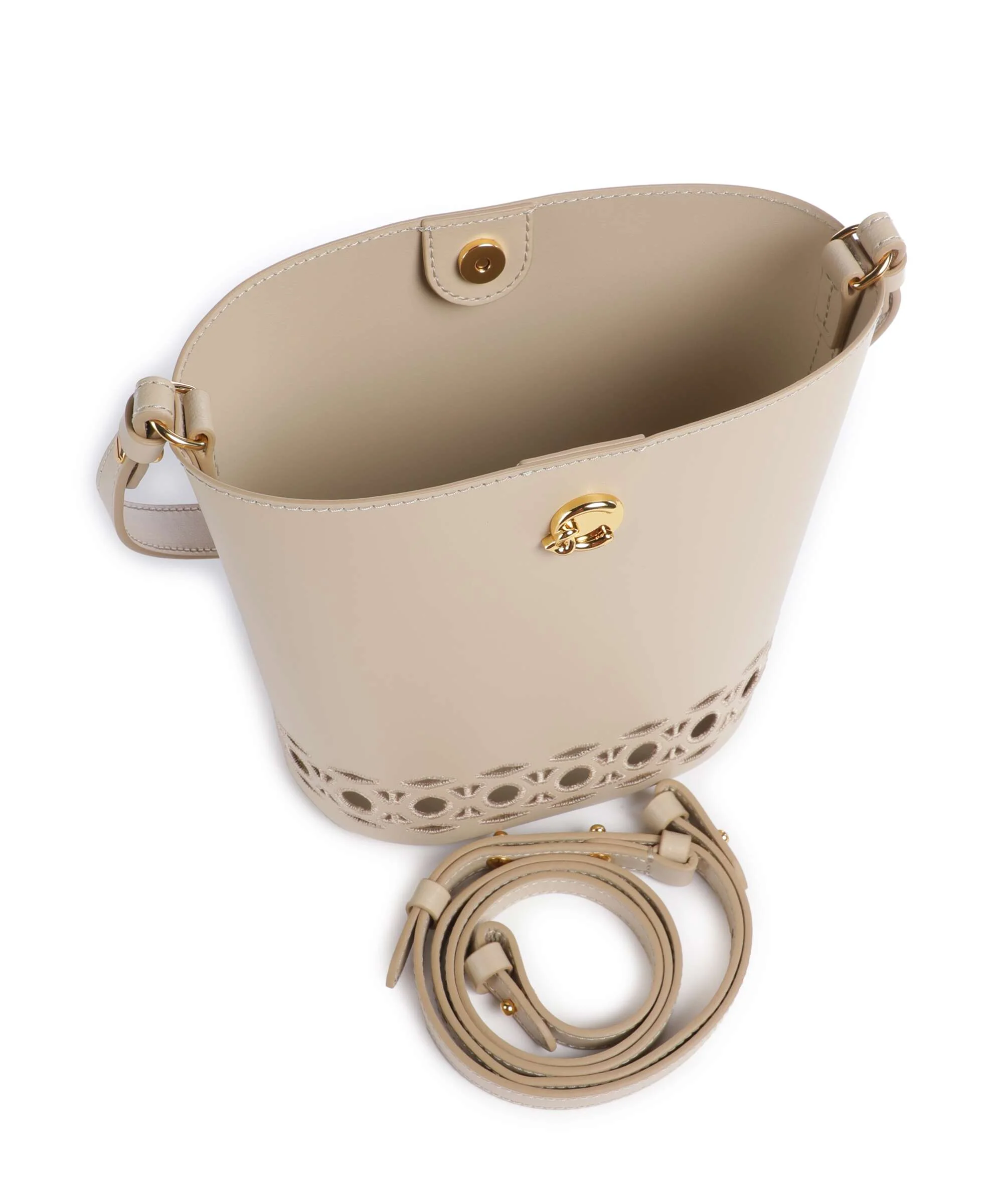Coccinelle Nikla Monogram Sangallo Bucket bag sandshell - Image 6