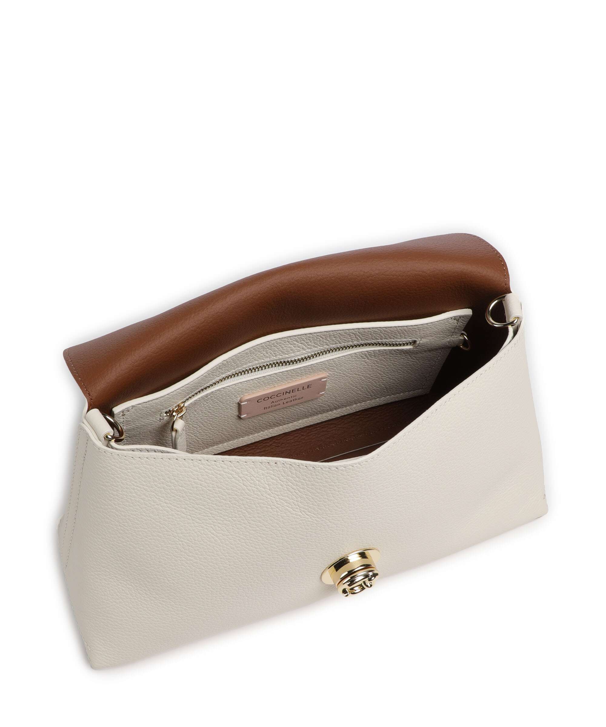 Coccinelle Nikla Shoulder bag pearl/cognac - Image 5