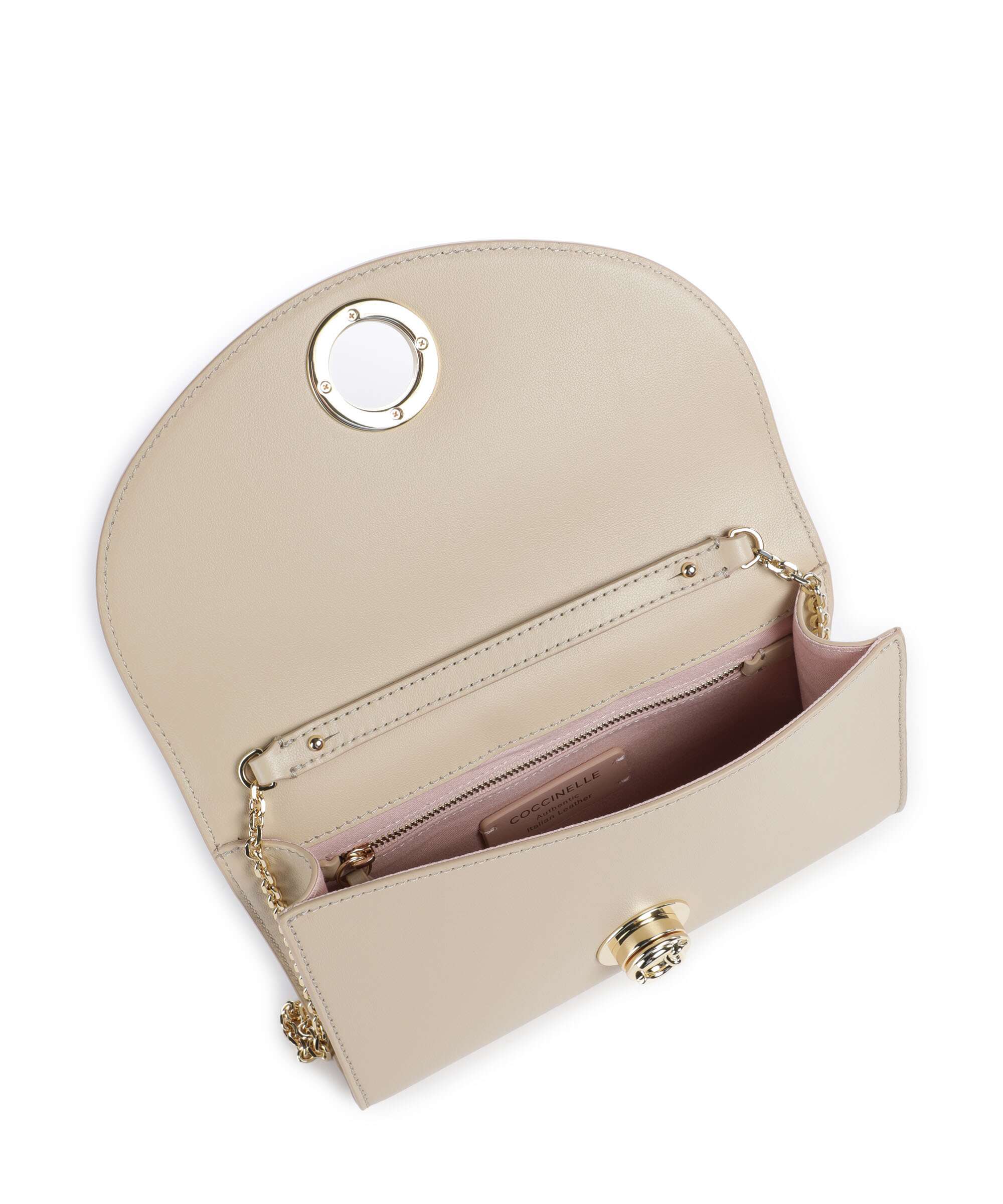 Coccinelle Nikla Smooth Crossbody bag sandshell - Image 6