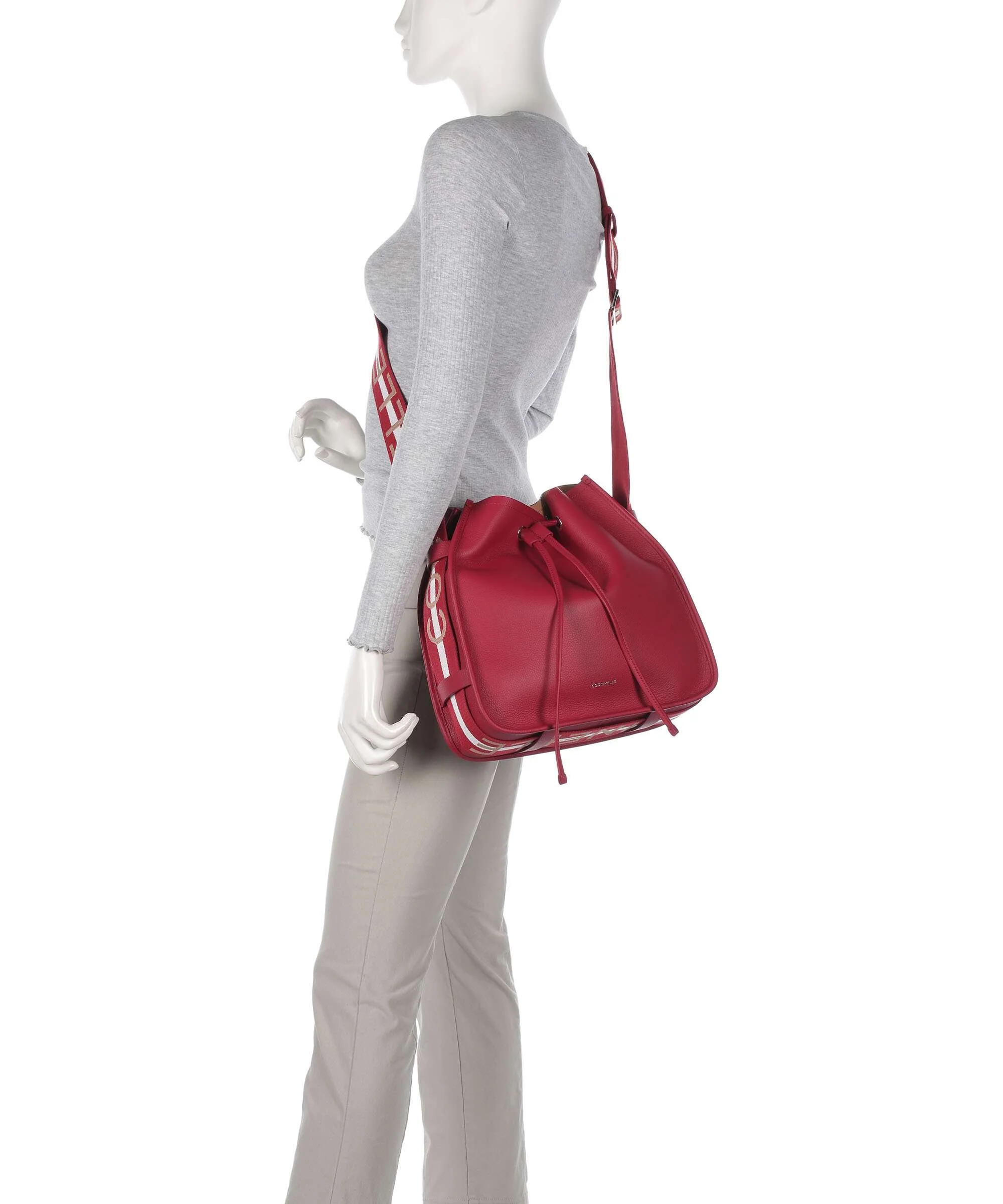 Coccinelle Raquel Bucket bag sangria/skin - Image 3