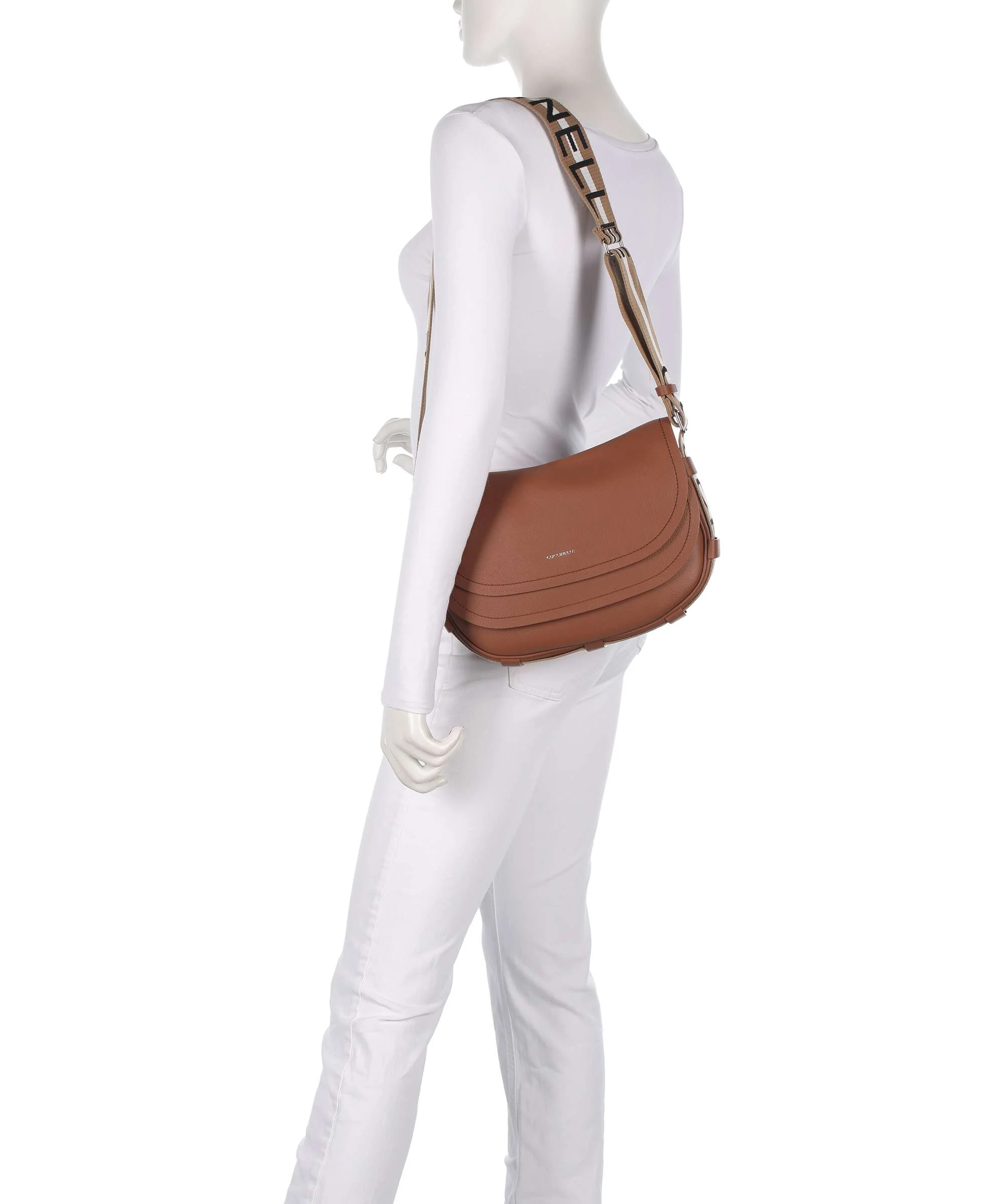 Coccinelle Raquel Shoulder bag cognac/noir - Image 3