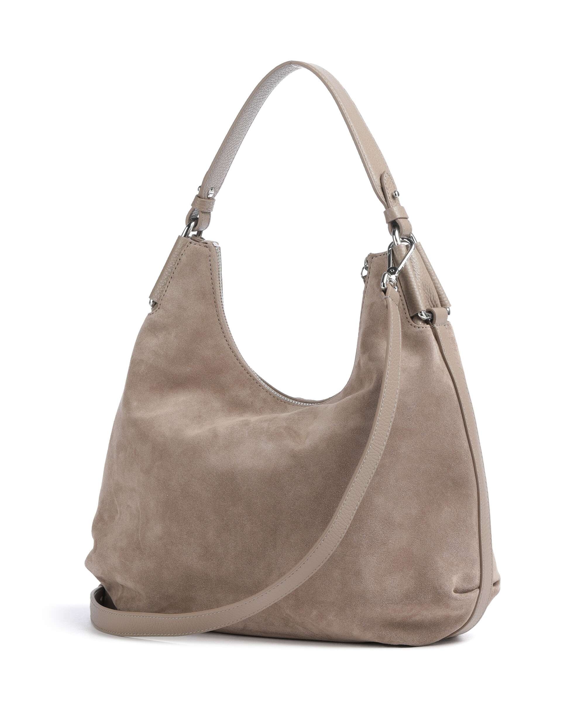 Coccinelle Rebekka Suede Hobo bag warm taupe - Image 2
