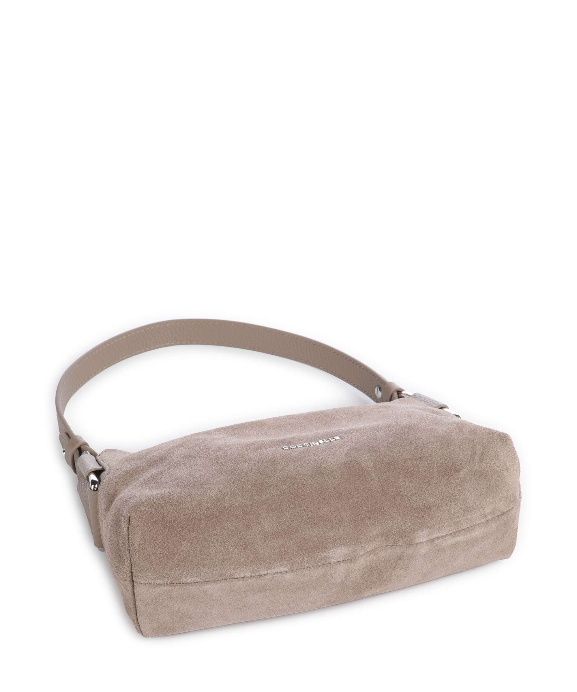 Coccinelle Rebekka Suede Shoulder bag warm taupe - Image 6