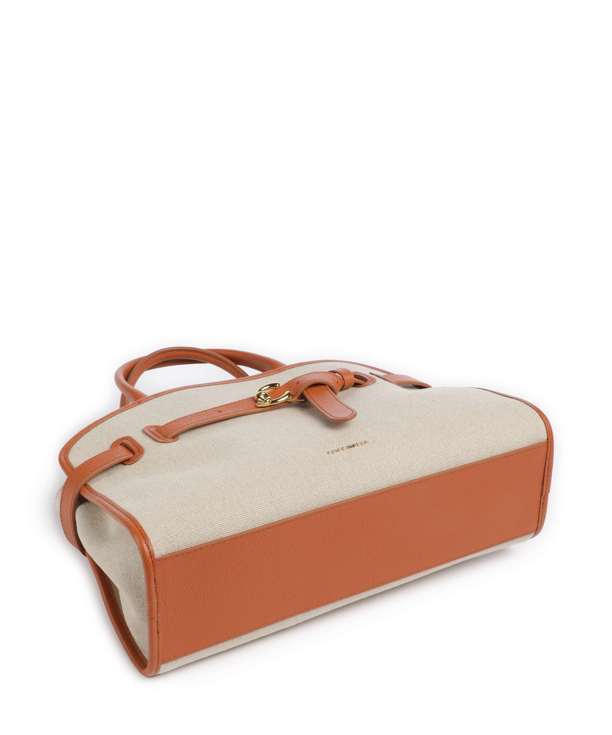 Coccinelle Sabine Canvas Handbag natural/crab - Image 5
