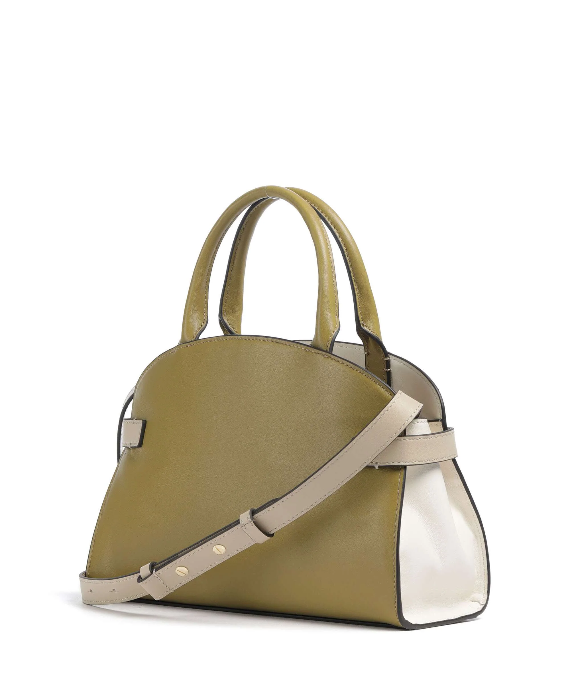 Coccinelle Sabine New Tricolor Handbag seagrass/pearl/sandshell - Image 2